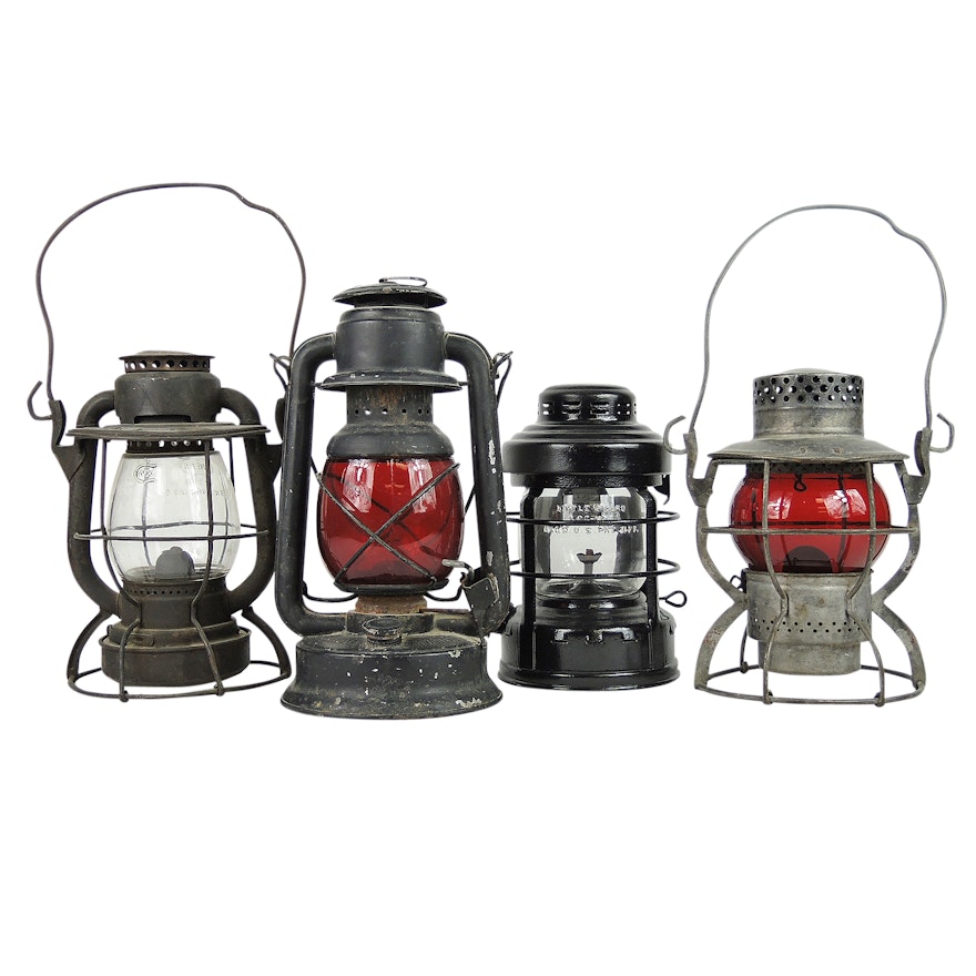 Vintage Dietz and Embury Mfg. Co. Railroad Lanterns