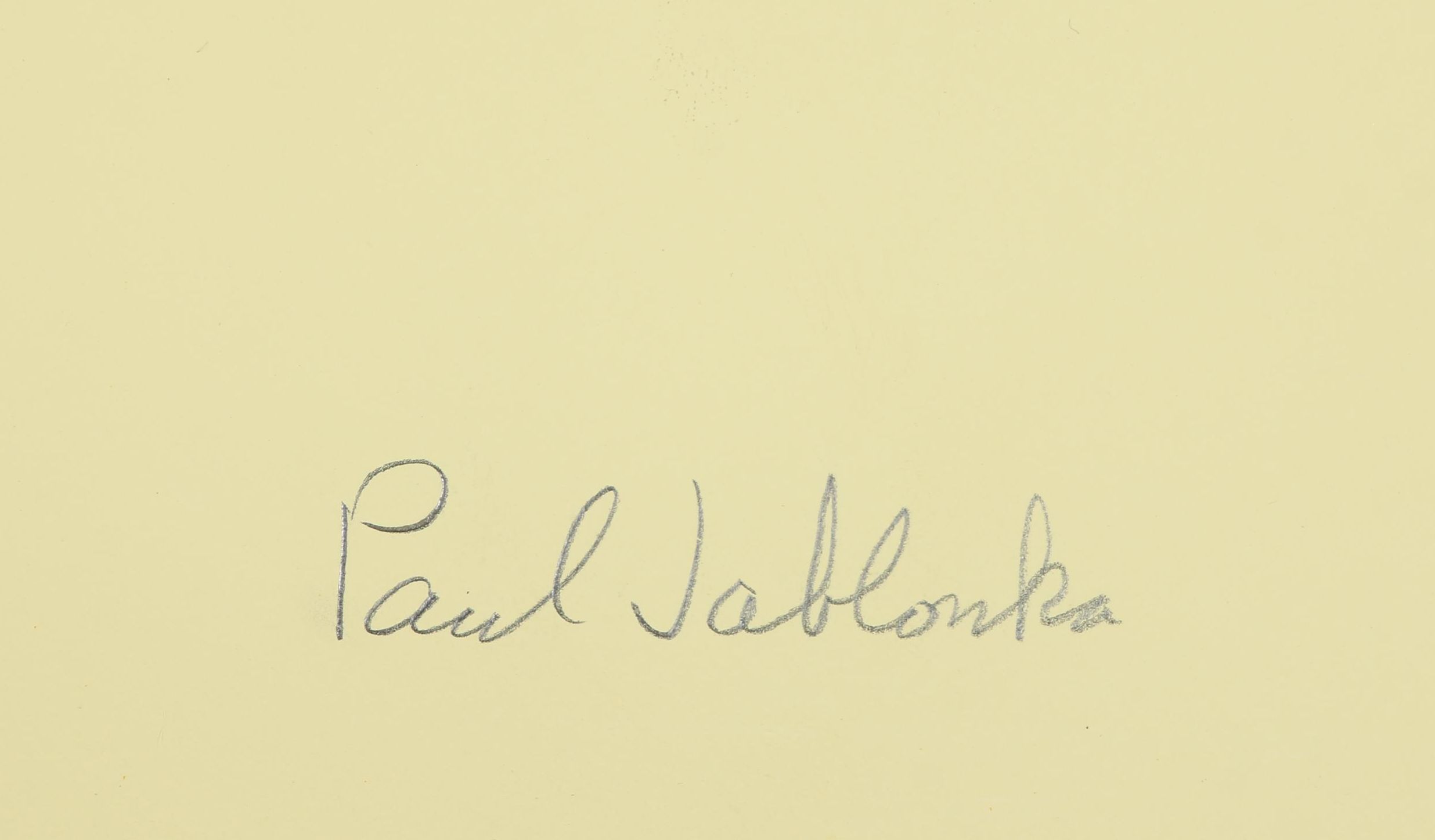 Paul Jablonka Serigraph "Yellow and Orange"