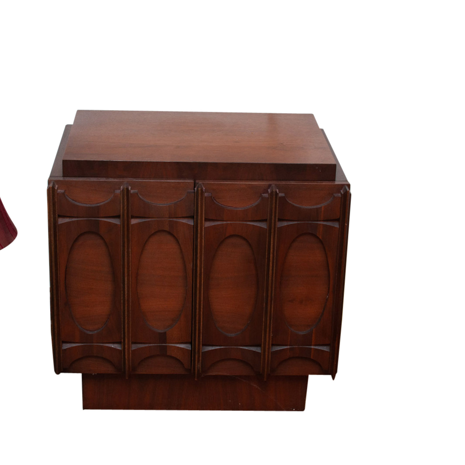 Mid Century Modern Walnut Nightstands, Mid-20th Century
