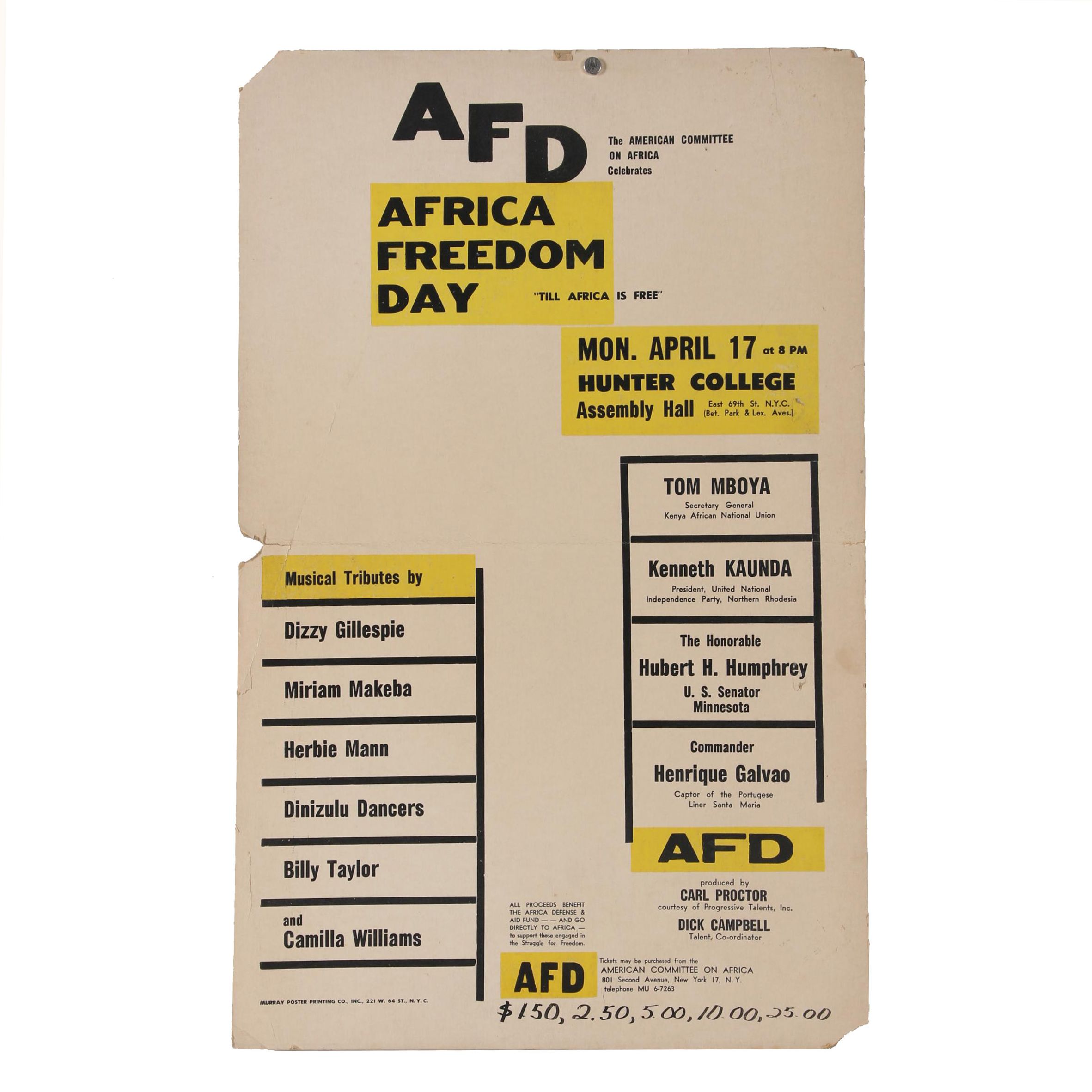 Africa Freedom Day Benefit Poster