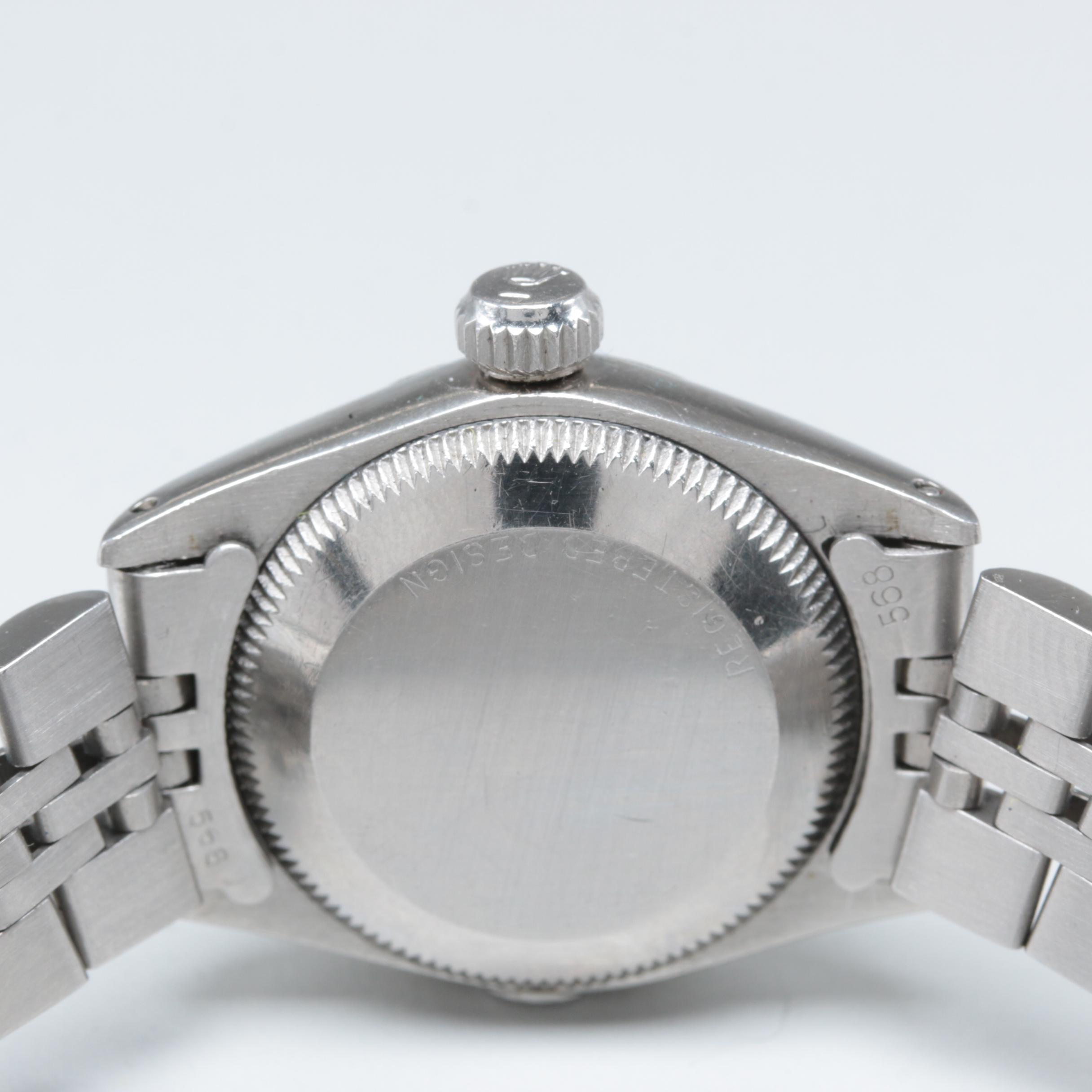 Rolex Stainless Steel and 14K White Gold Diamond Watch