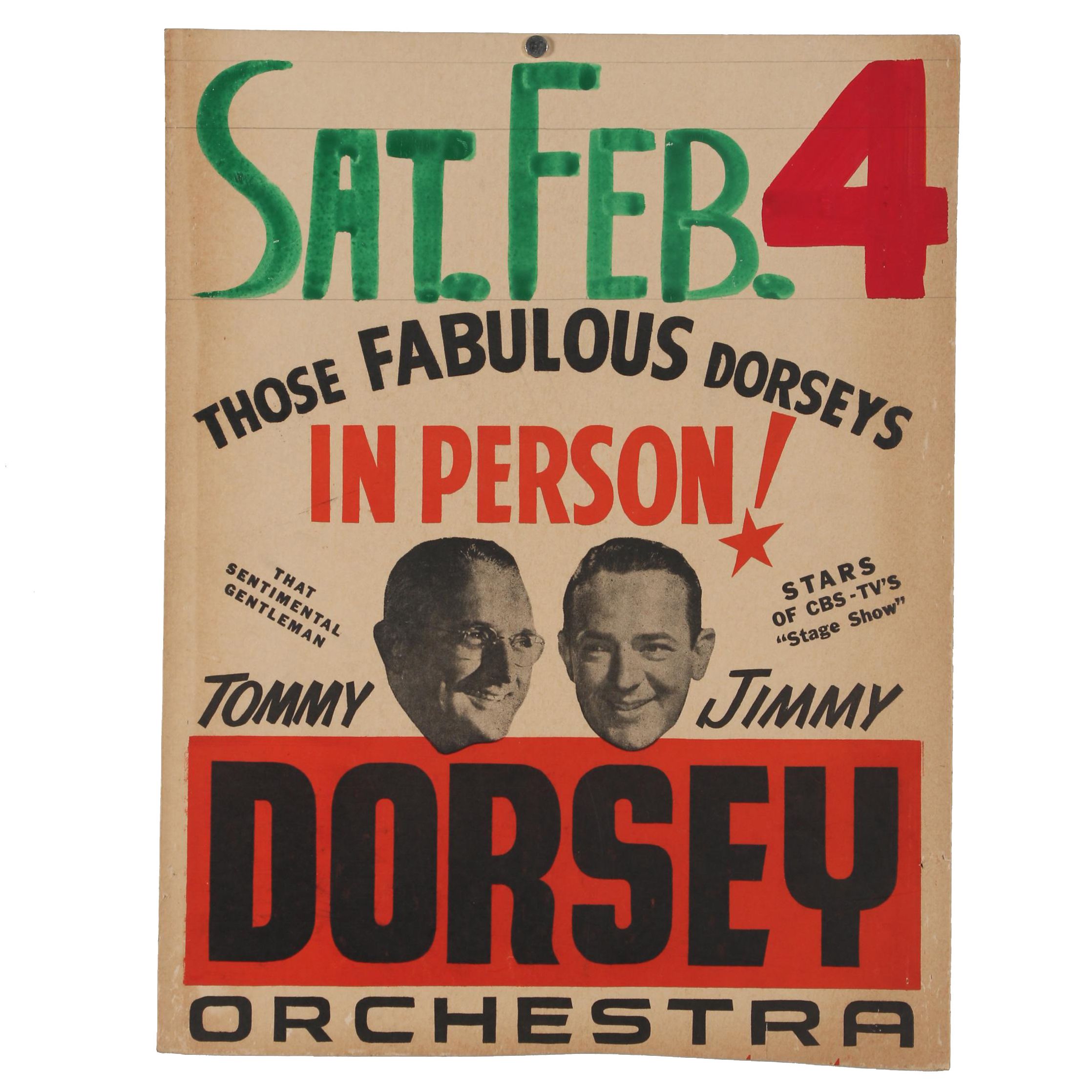 Dorsey Orchestra Promotional Concert Poster