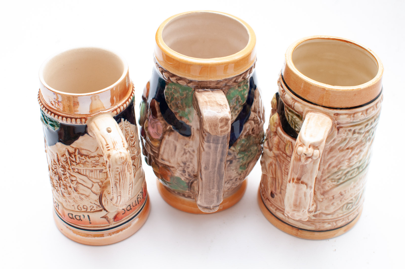 Collection of Beer Steins Including German Music Box Stein