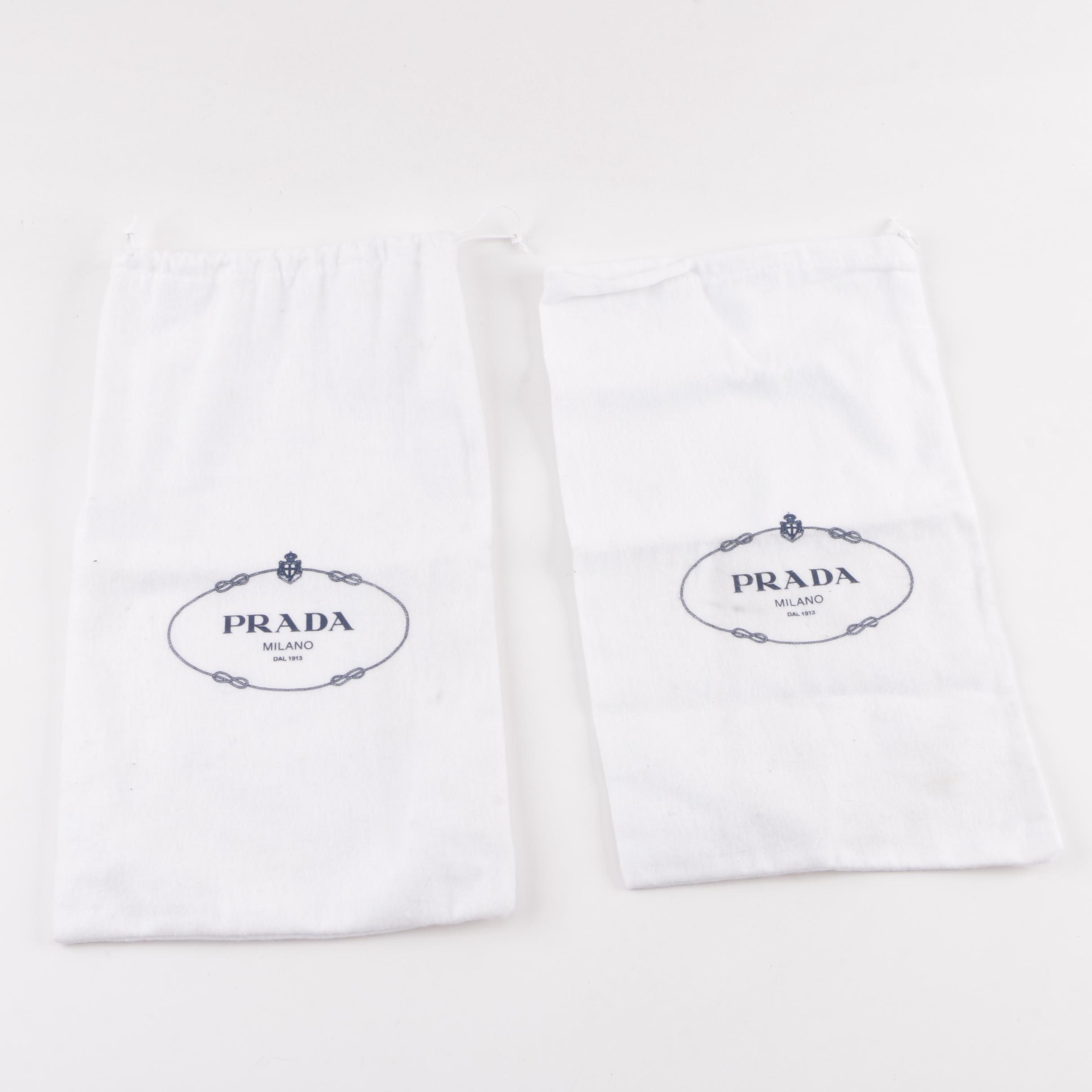 Prada Leather and Tweed Peep-Toe Pumps