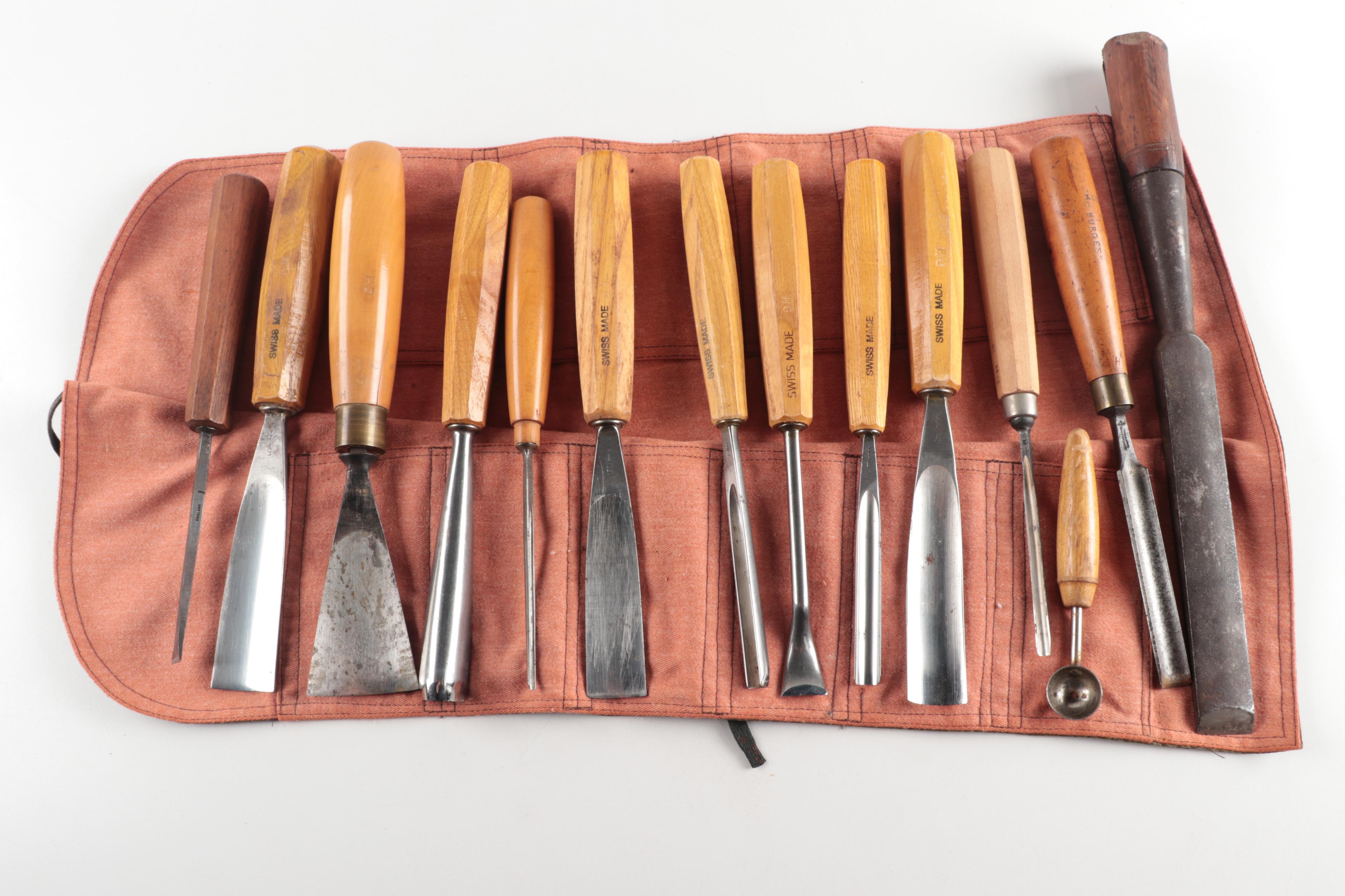Wood Carving Chisels featuring Buck Bros., Ashley Iles, and Greenlee