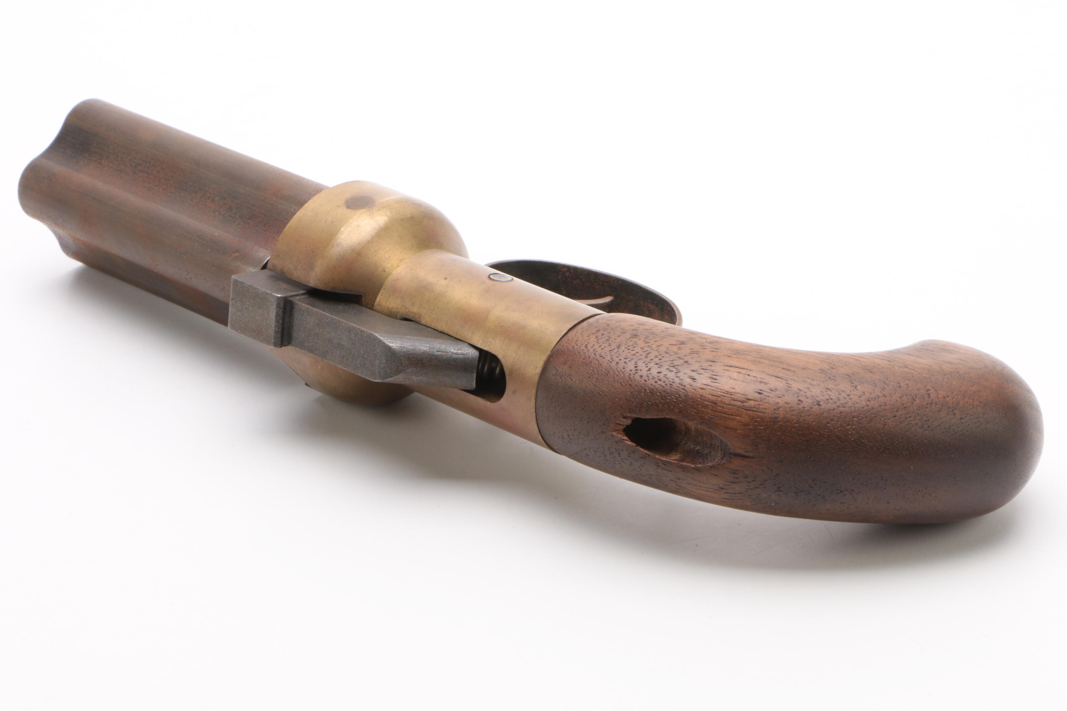 Antique CMC "Pepperbox" Four-Shot .36 Caliber Black Powder Manual Revolver