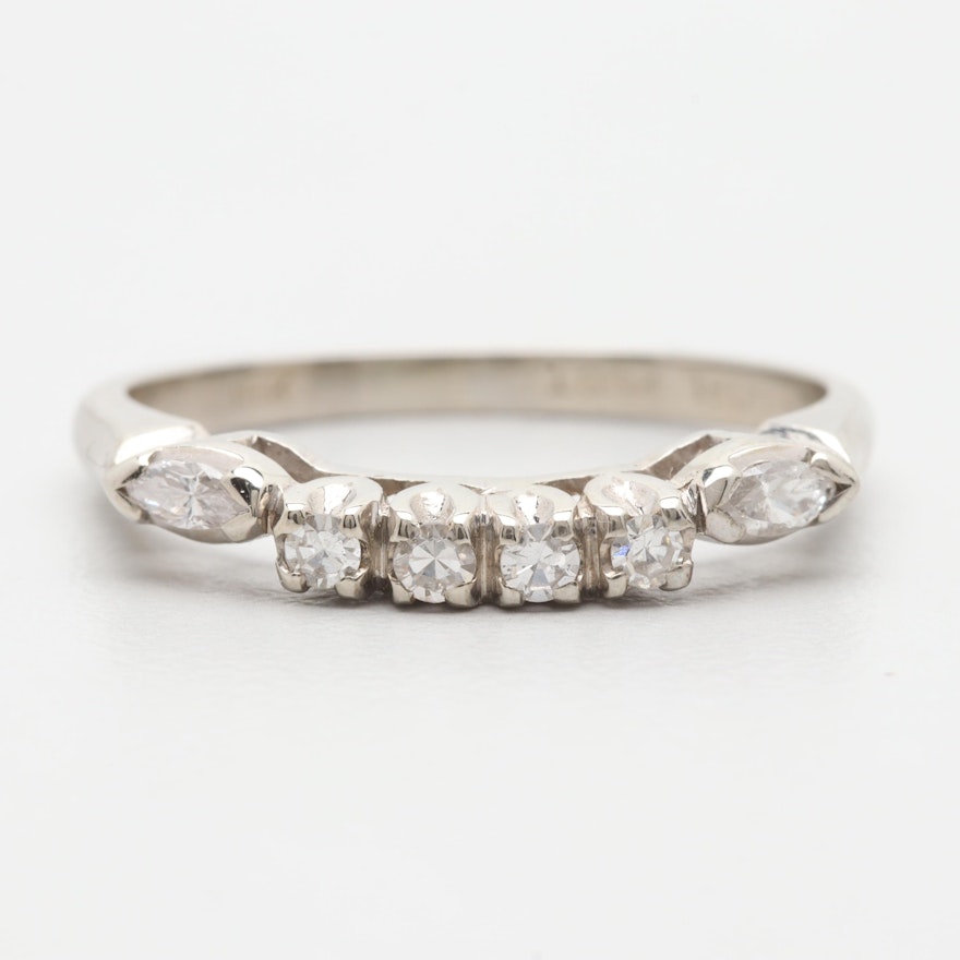 18K White Gold Diamond Enhancer Ring