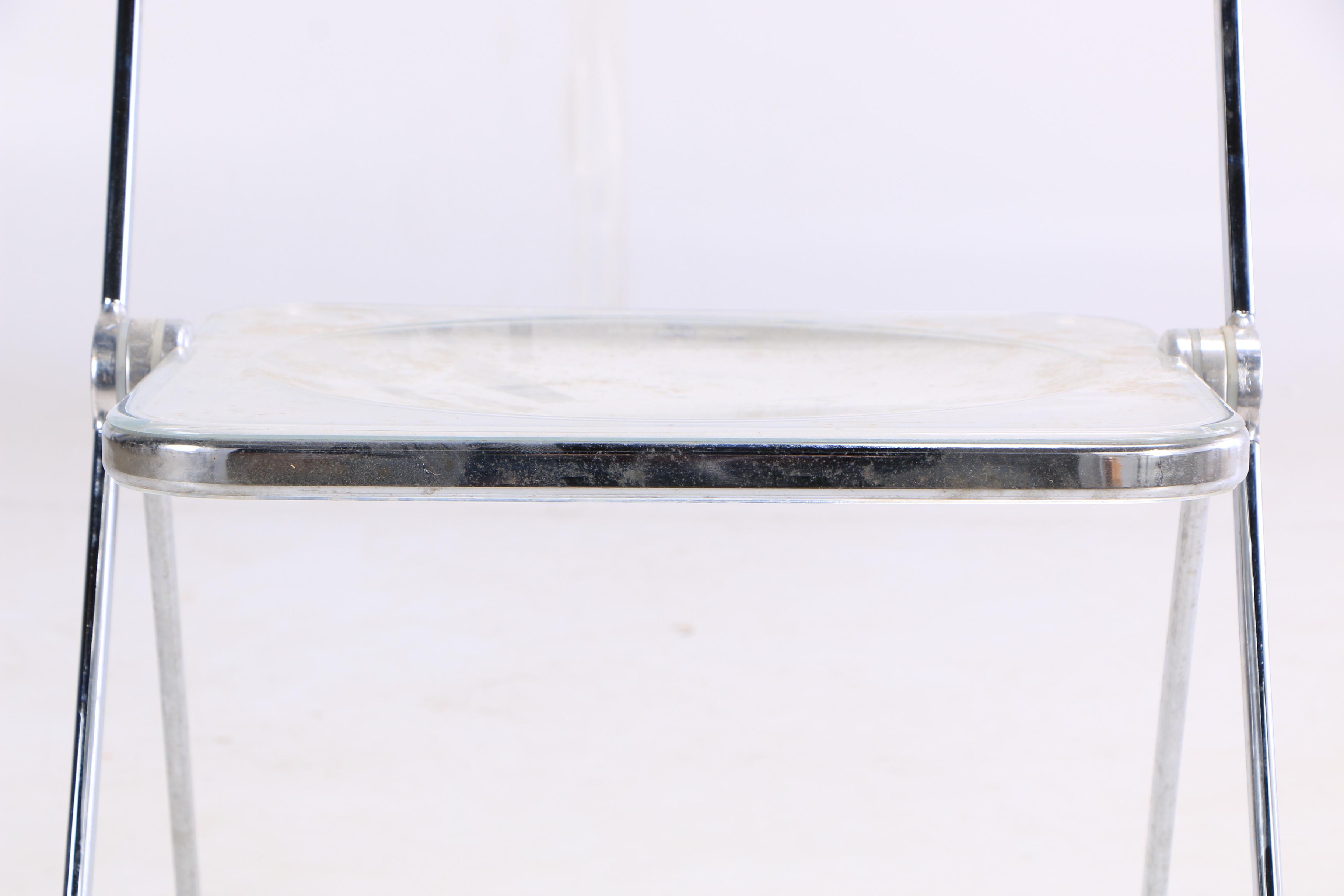 "Plia" Chairs by Gincarlo Piretti for Anonima Castelli