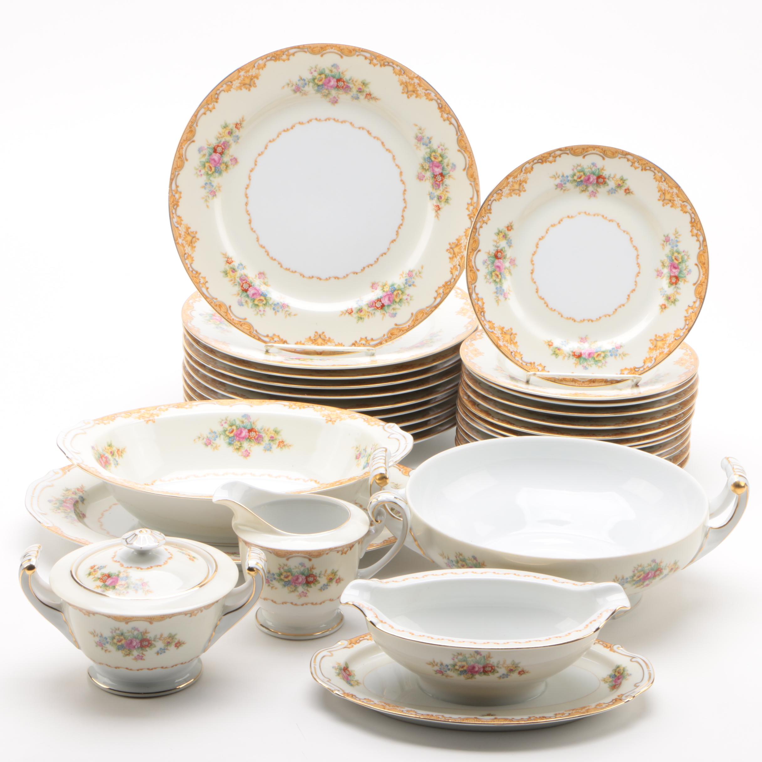 Japanese Jyoto China Porcelain Dinnerware