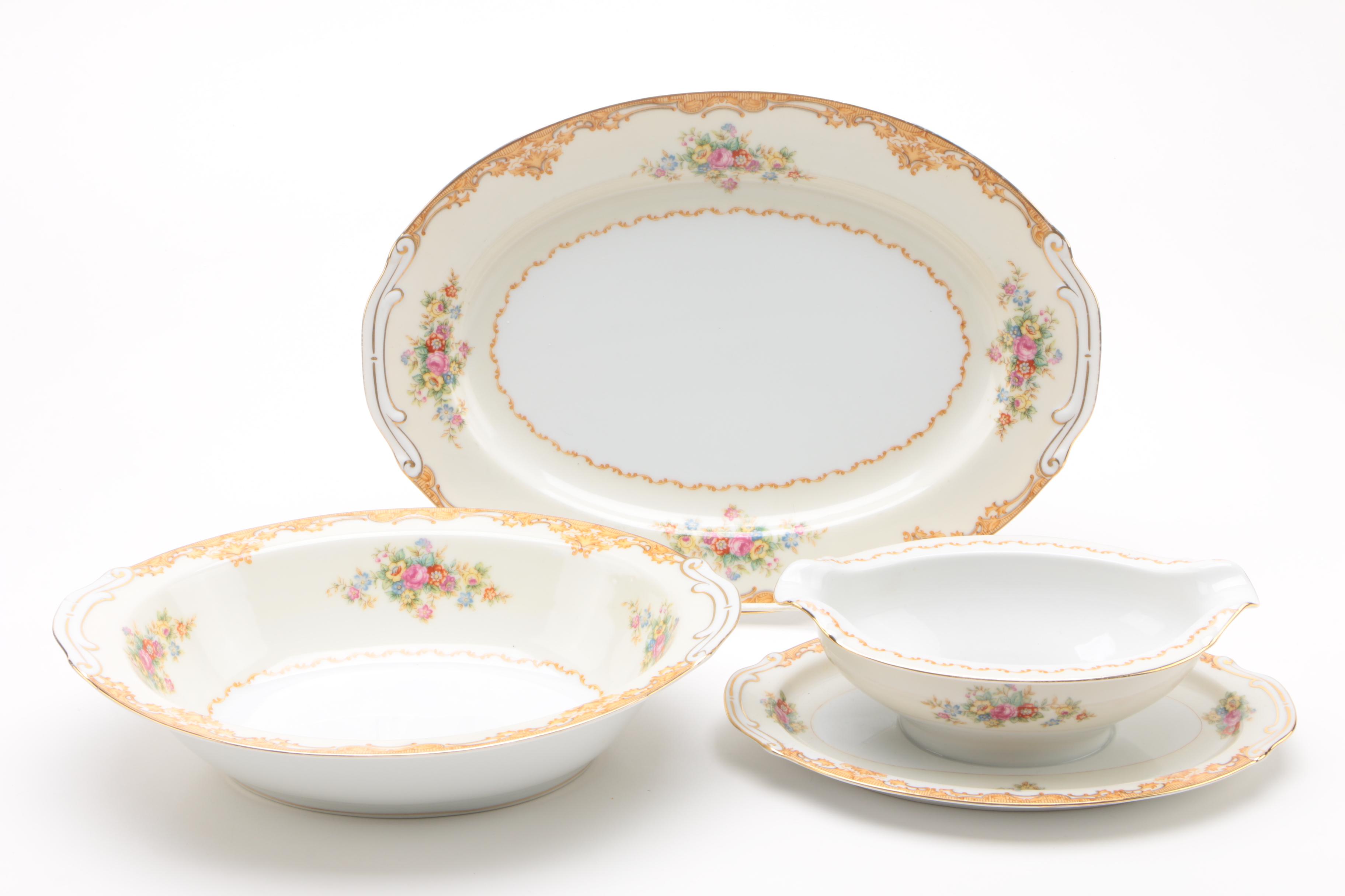 Japanese Jyoto China Porcelain Dinnerware