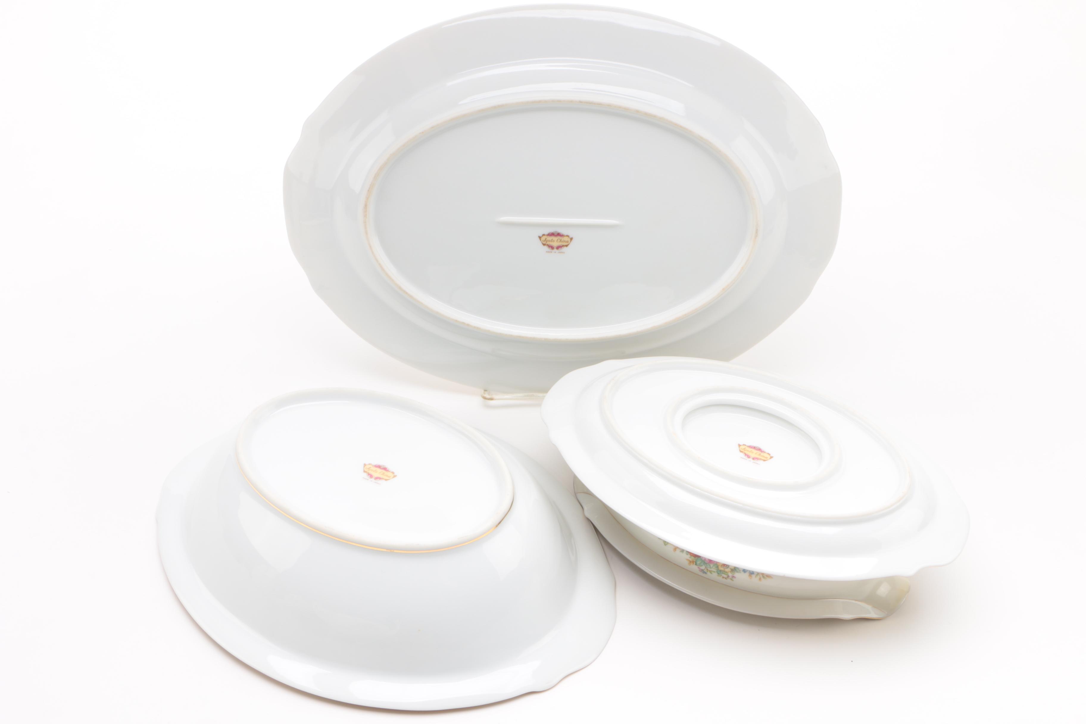 Japanese Jyoto China Porcelain Dinnerware