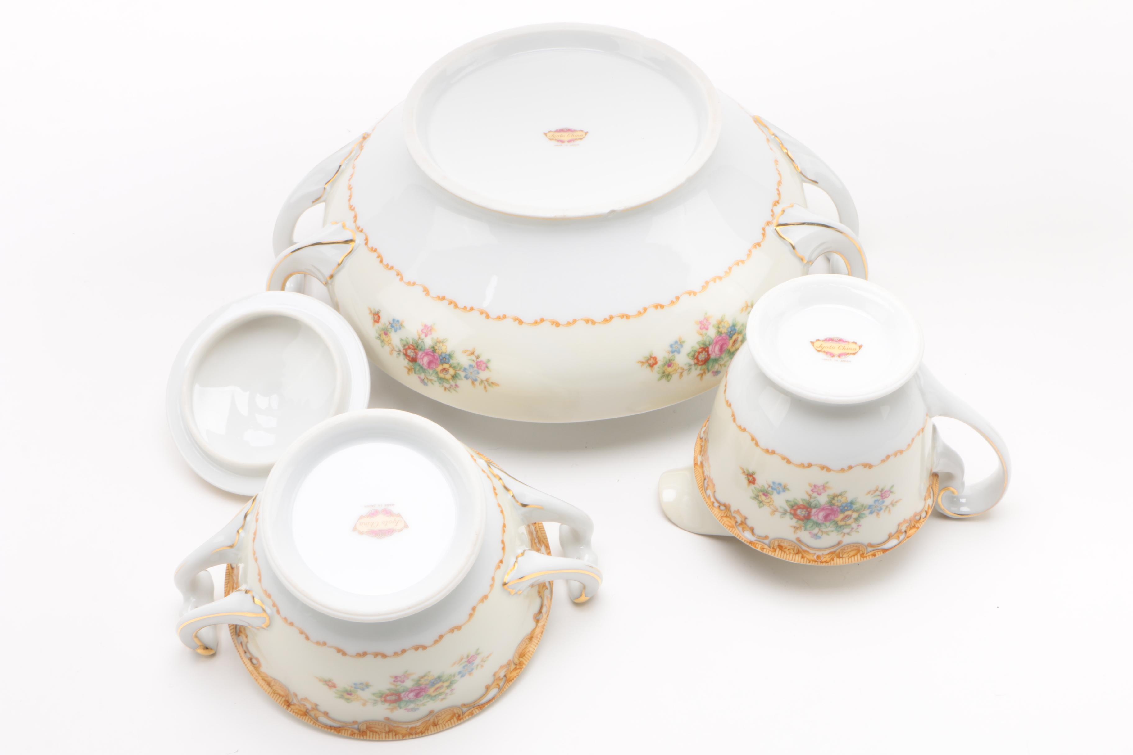 Japanese Jyoto China Porcelain Dinnerware