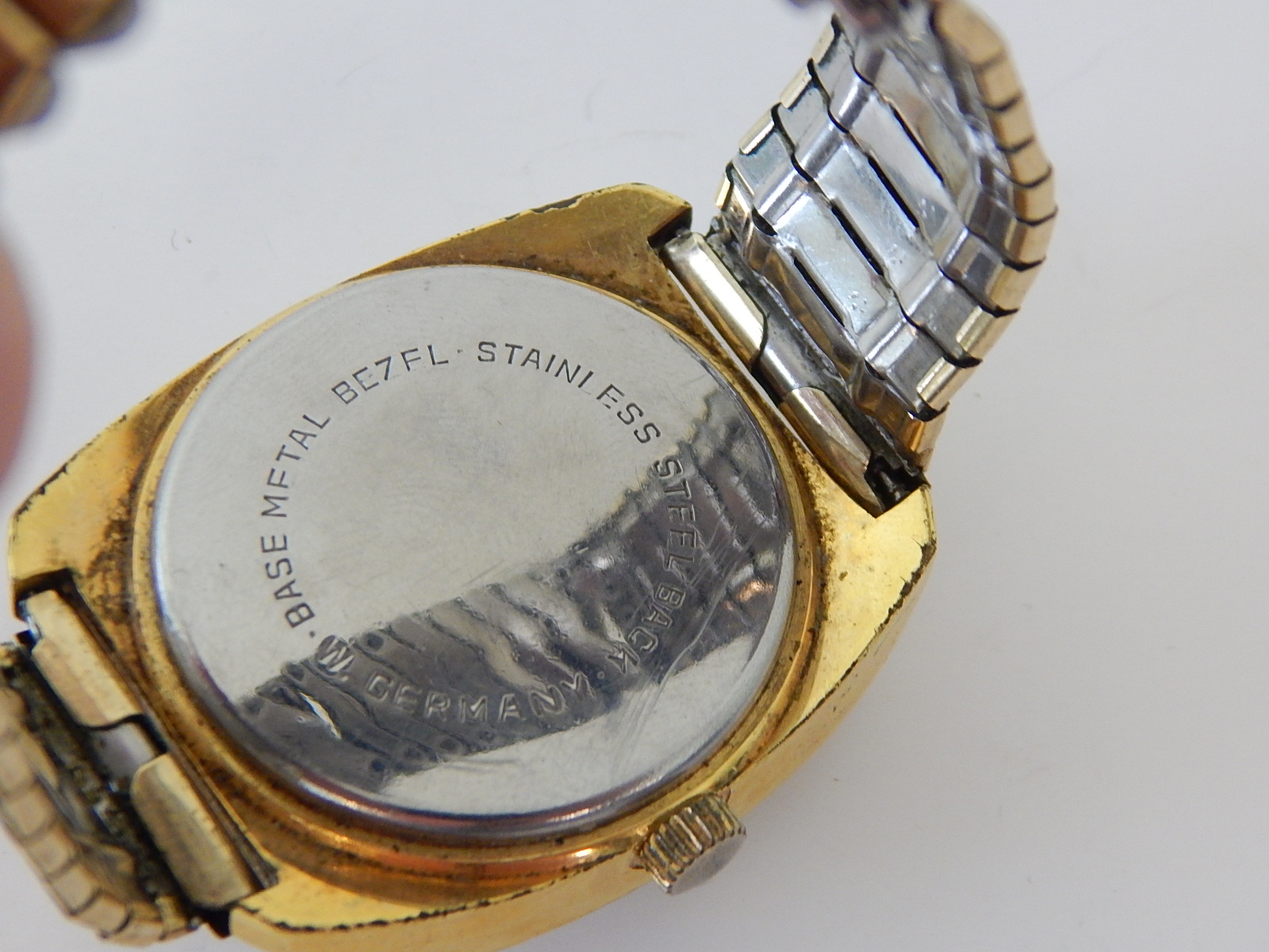 Helbros Invincible 17 Jewel Gold-Tone West Germany Watch - Band Repair