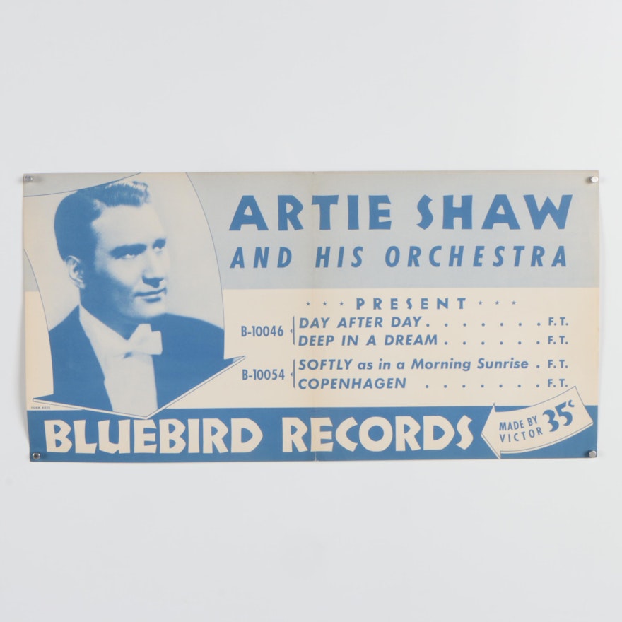 Bluebird Records Poster "Artie Shaw and His Orchestra"
