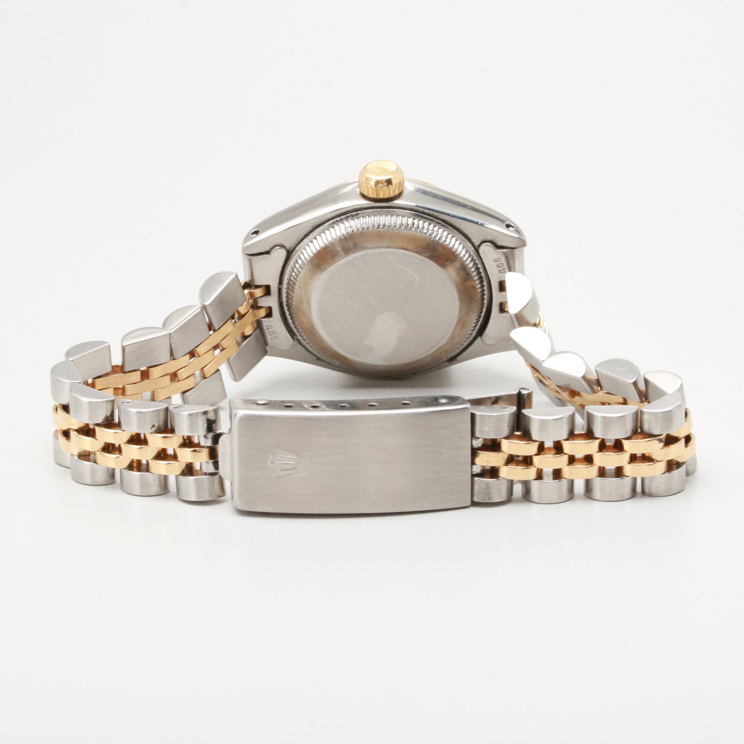 Circa 1974 Rolex Two-Tone Mother of Pearl and Diamond Watch