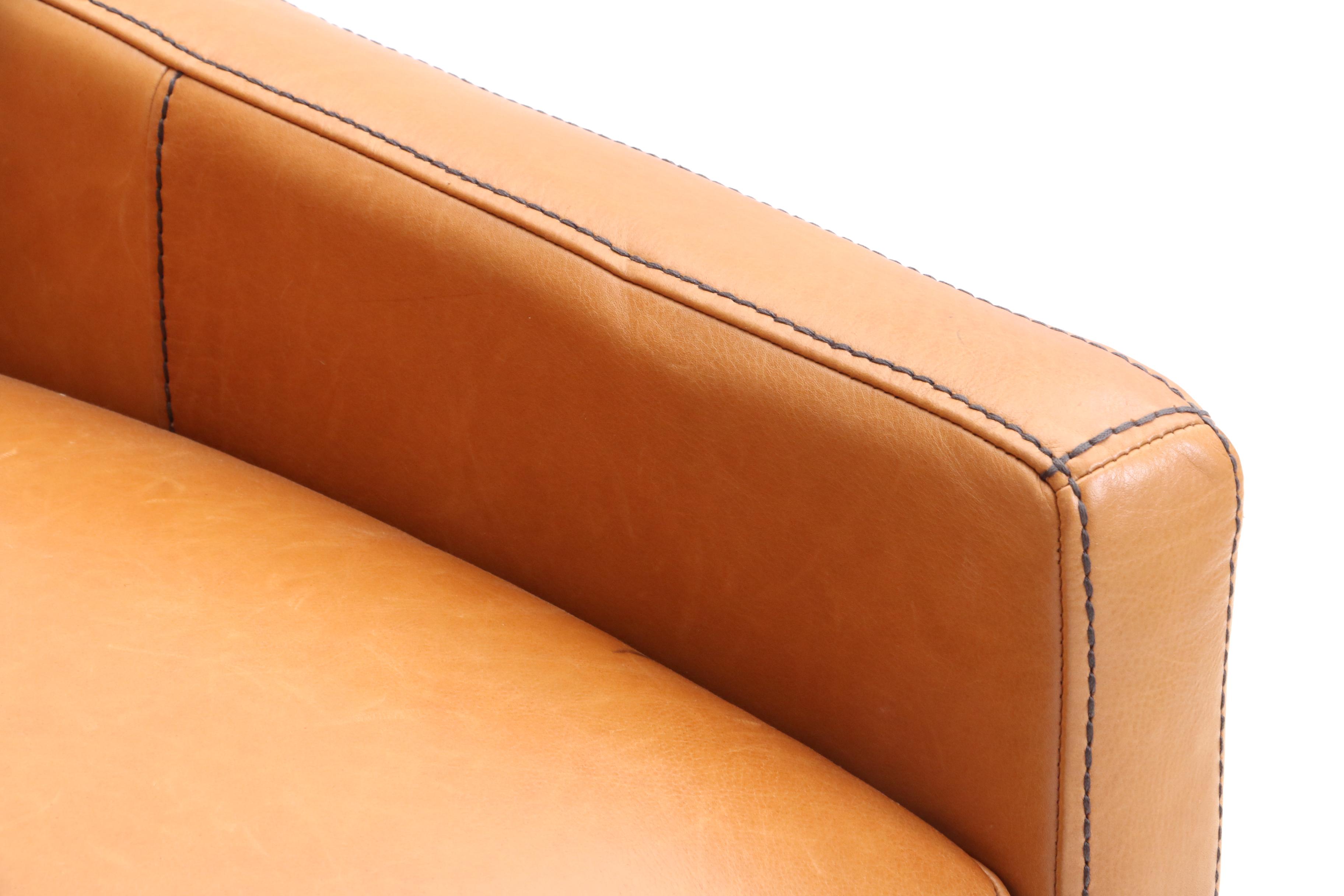 Contemporary West Elm "Sedgwick" Leather Recliner