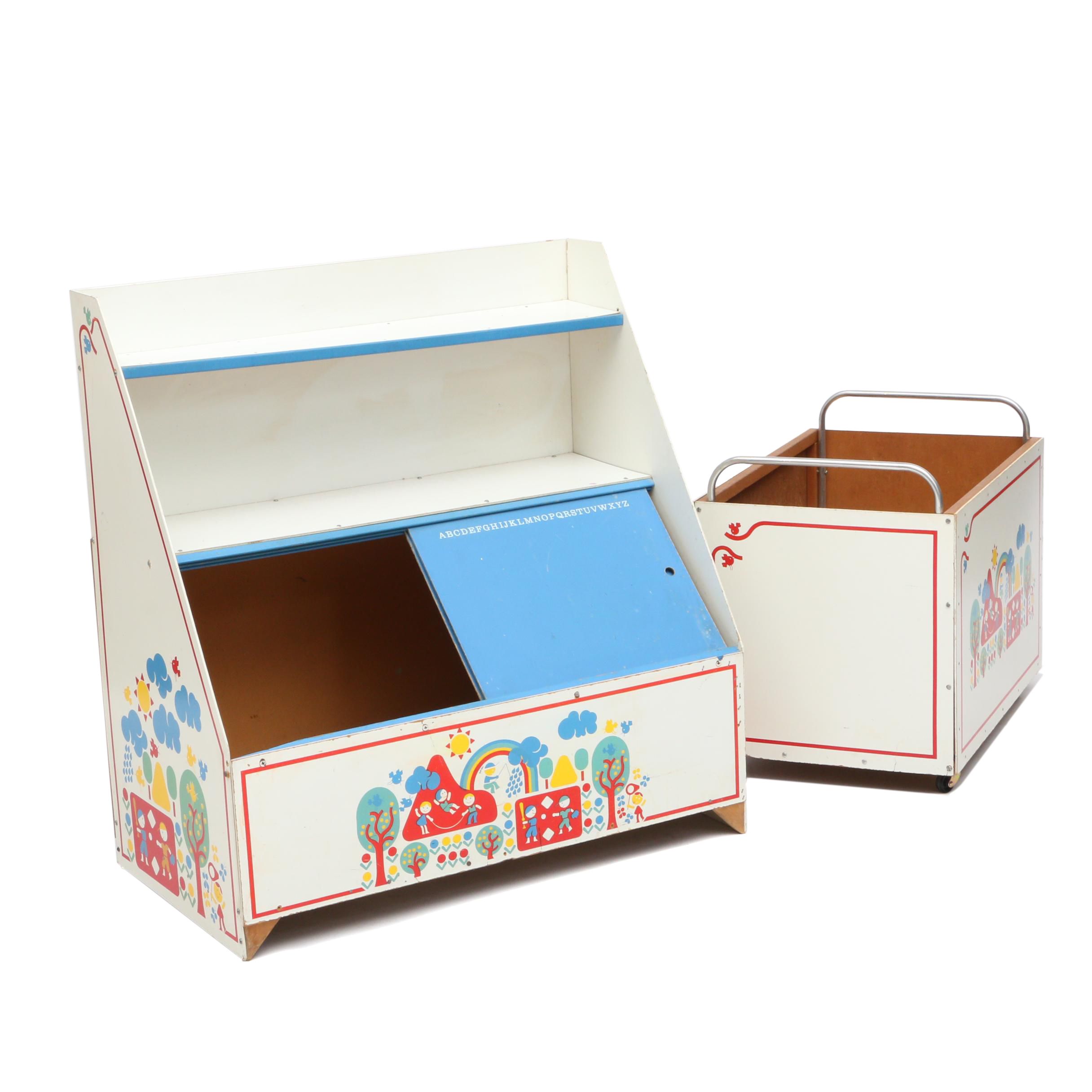 Pair of Children's Toy Boxes