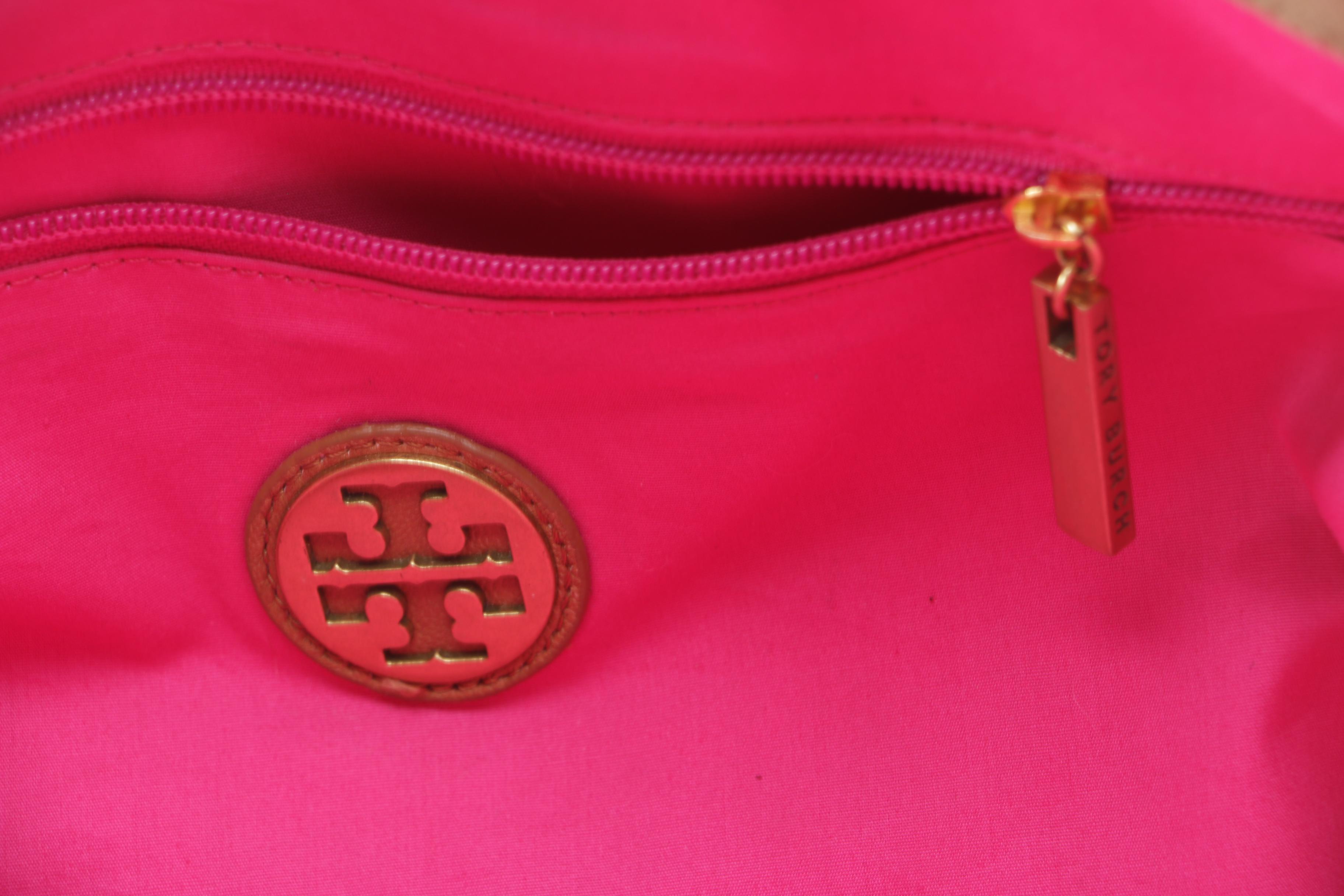 Tory Burch Tory Canvas Tote with Web Stripes