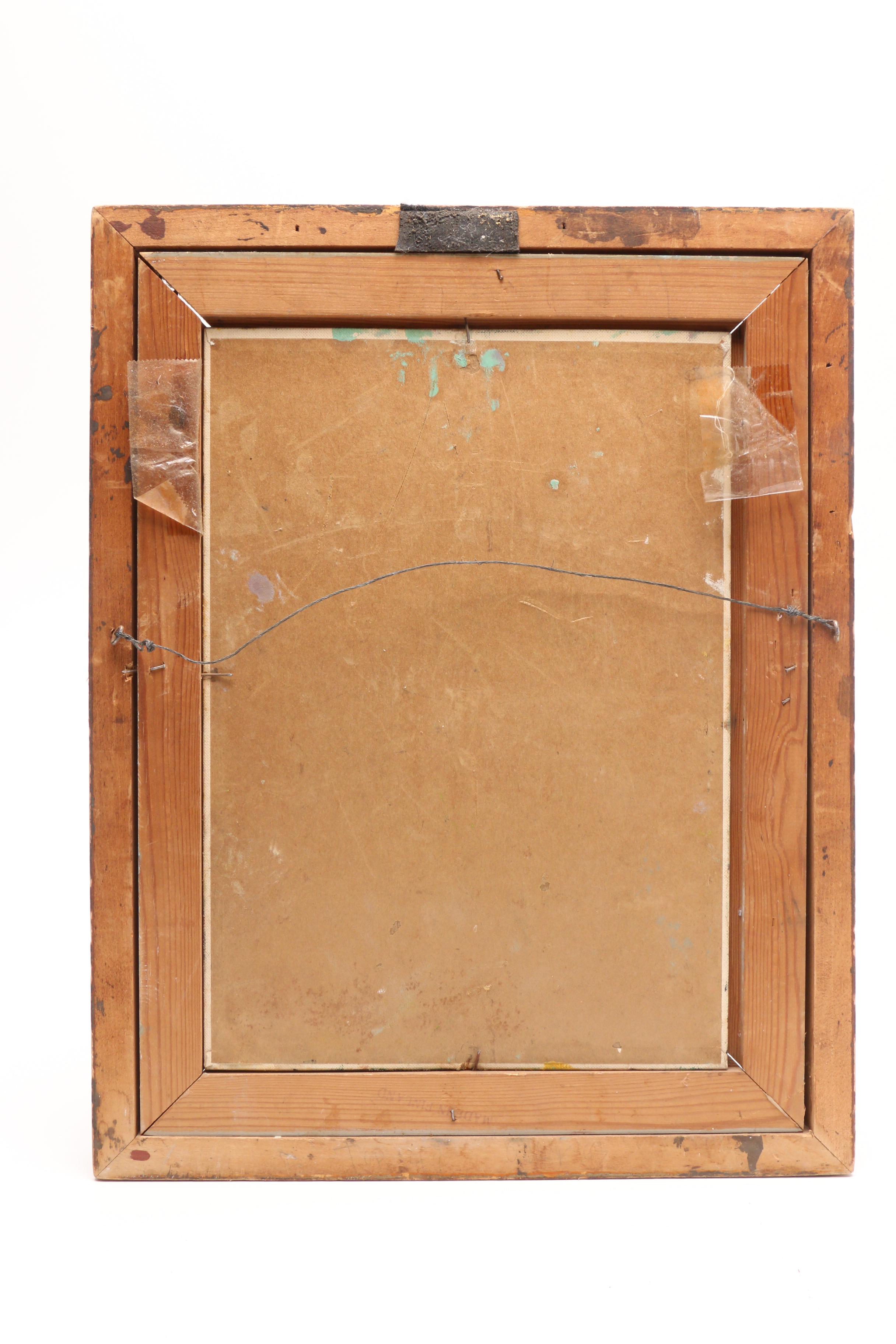 Mid-Century Abstract Acrylic Painting