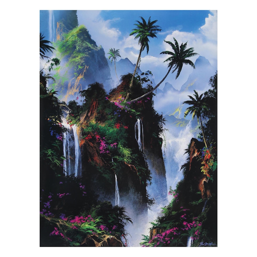 Offset Lithograph after Dale Terbush "Everlasting Paradise"