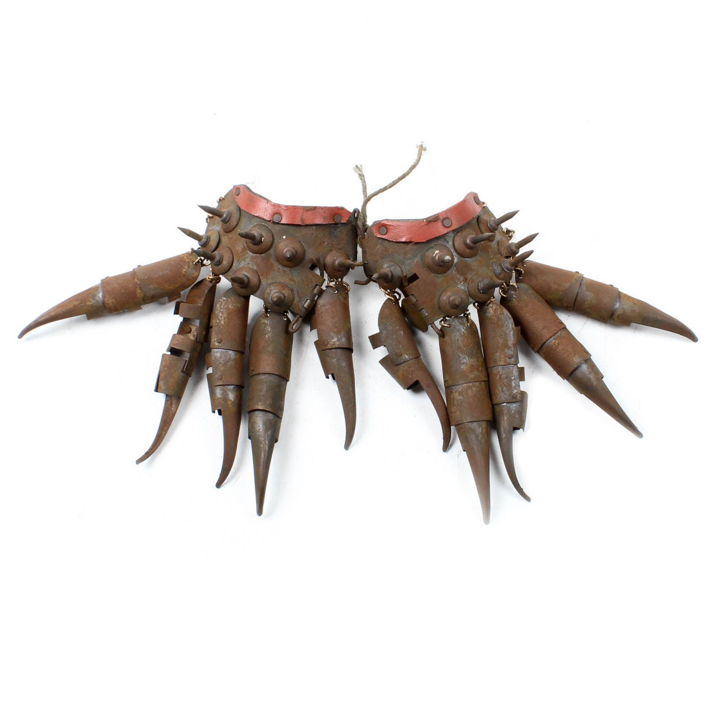 Antique Cantonese Tiger Claw Armored Gloves