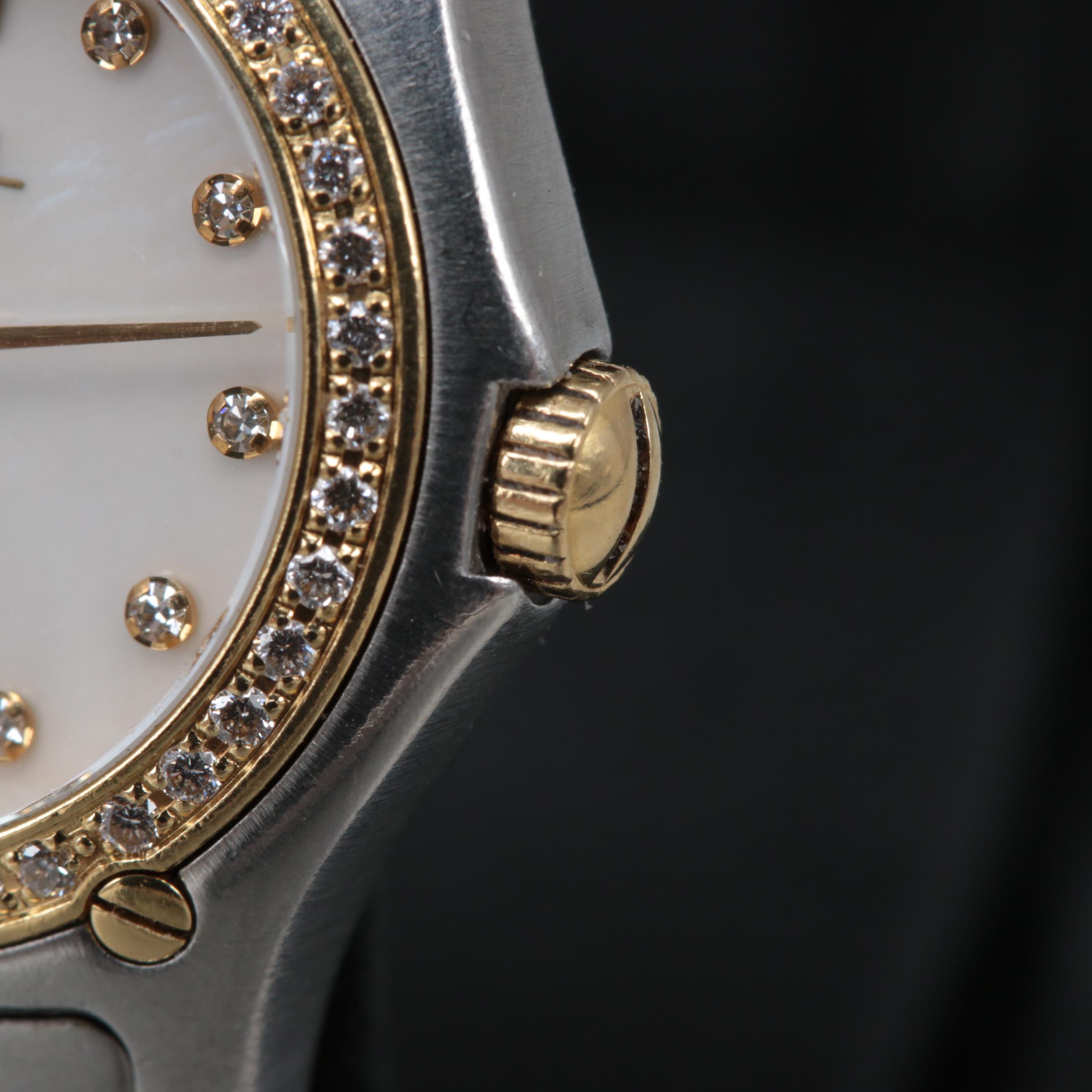 Ebel Two-Tone Diamond and Mother of Pearl Watch