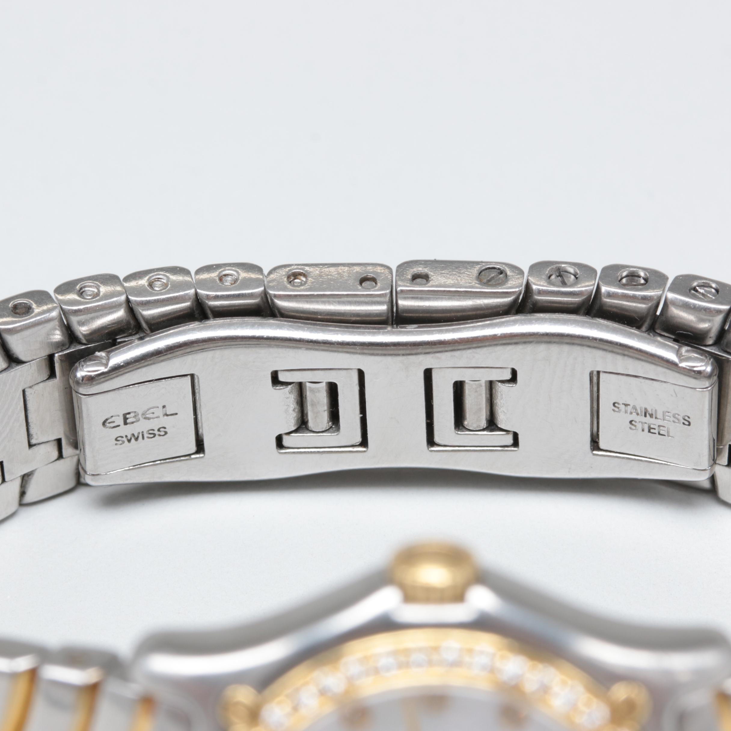 Ebel Two-Tone Diamond and Mother of Pearl Watch