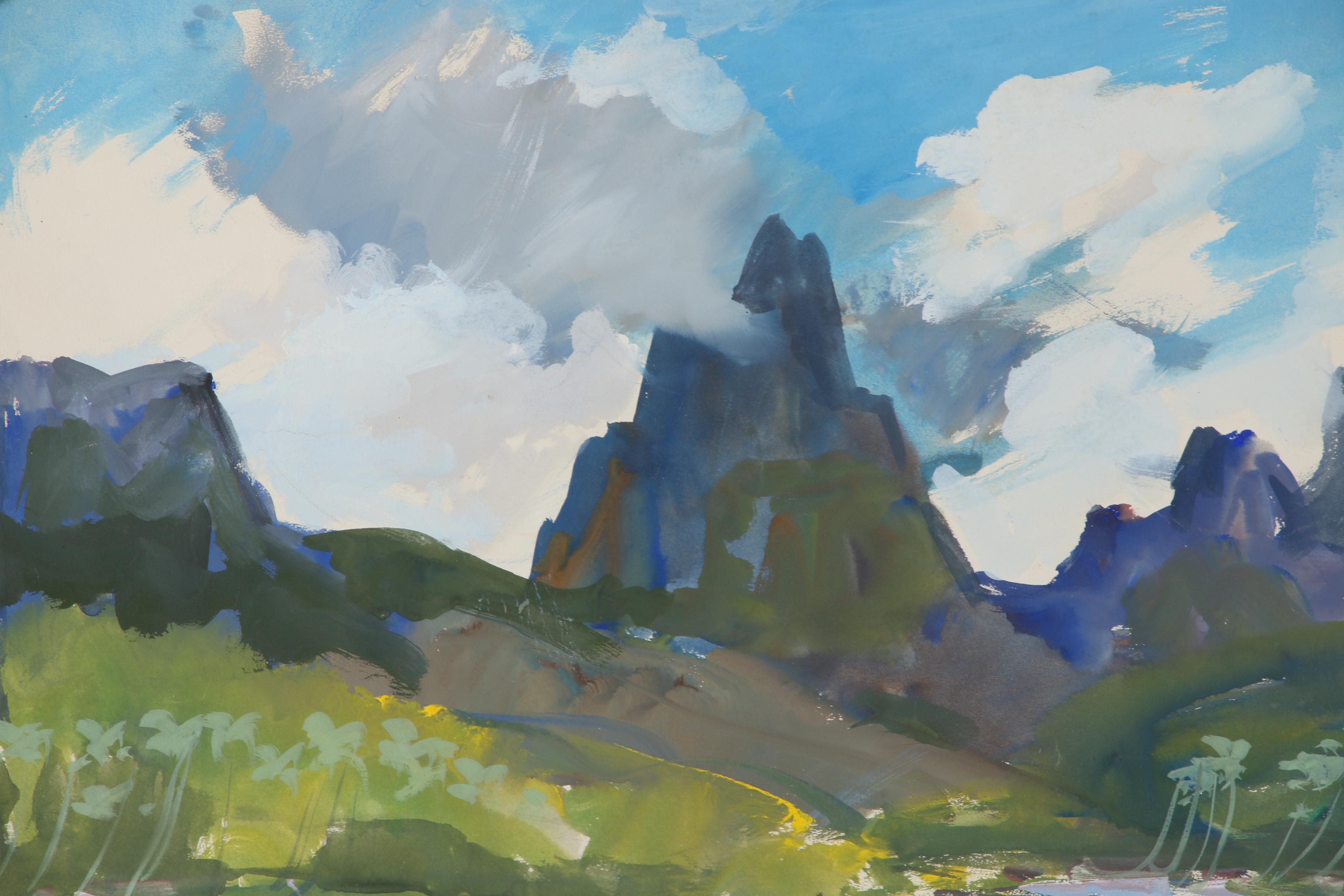 Ottmar Von Fuehrer Gouache Painting