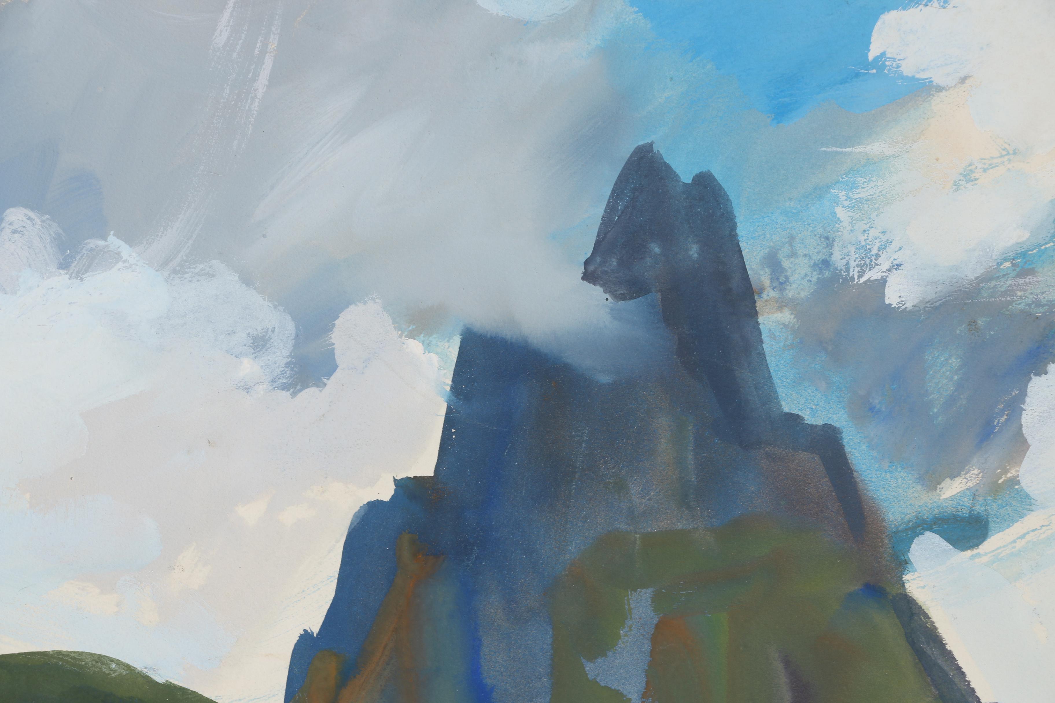 Ottmar Von Fuehrer Gouache Painting