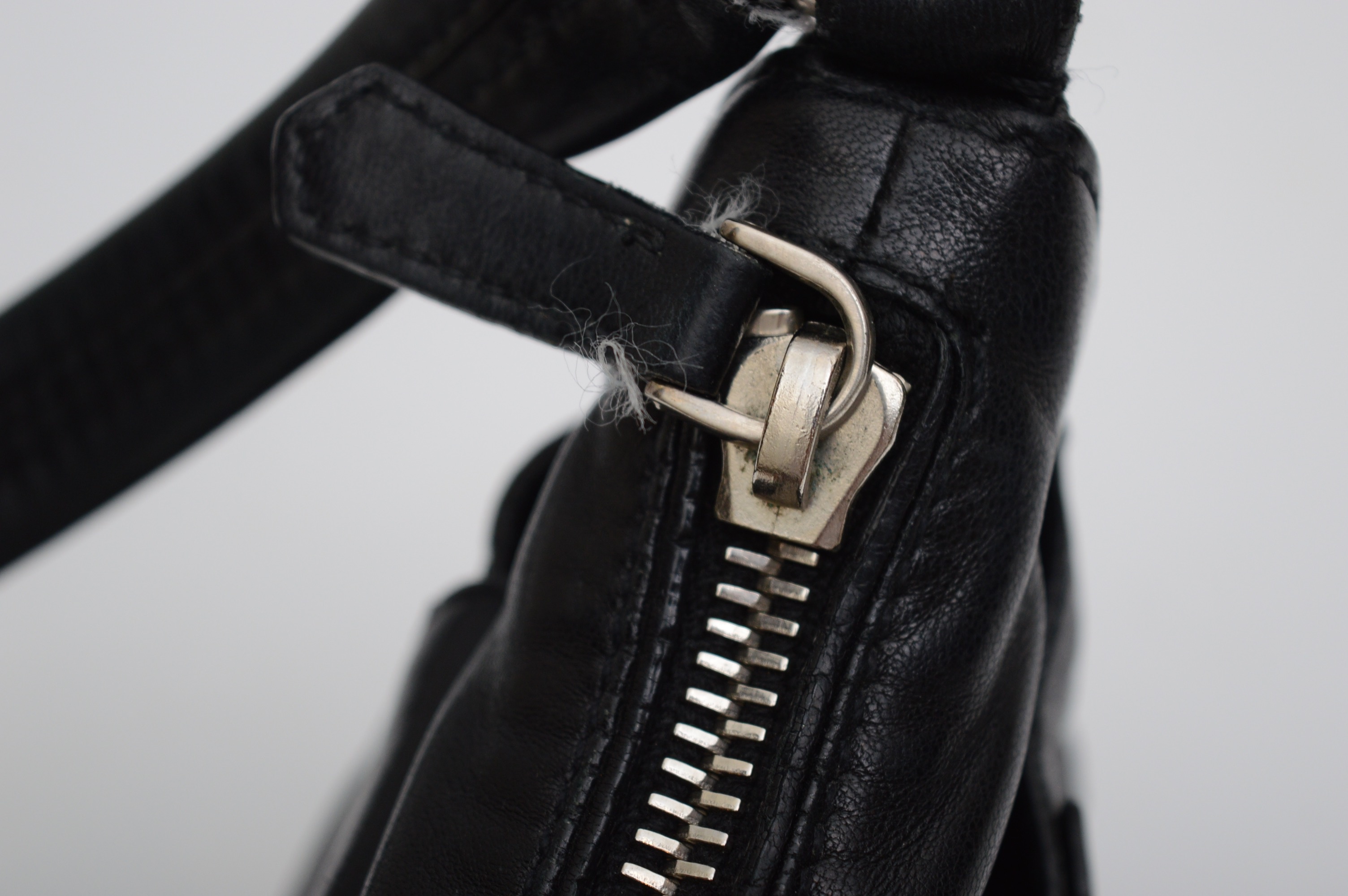 Prada Black Leather Shoulder Bag