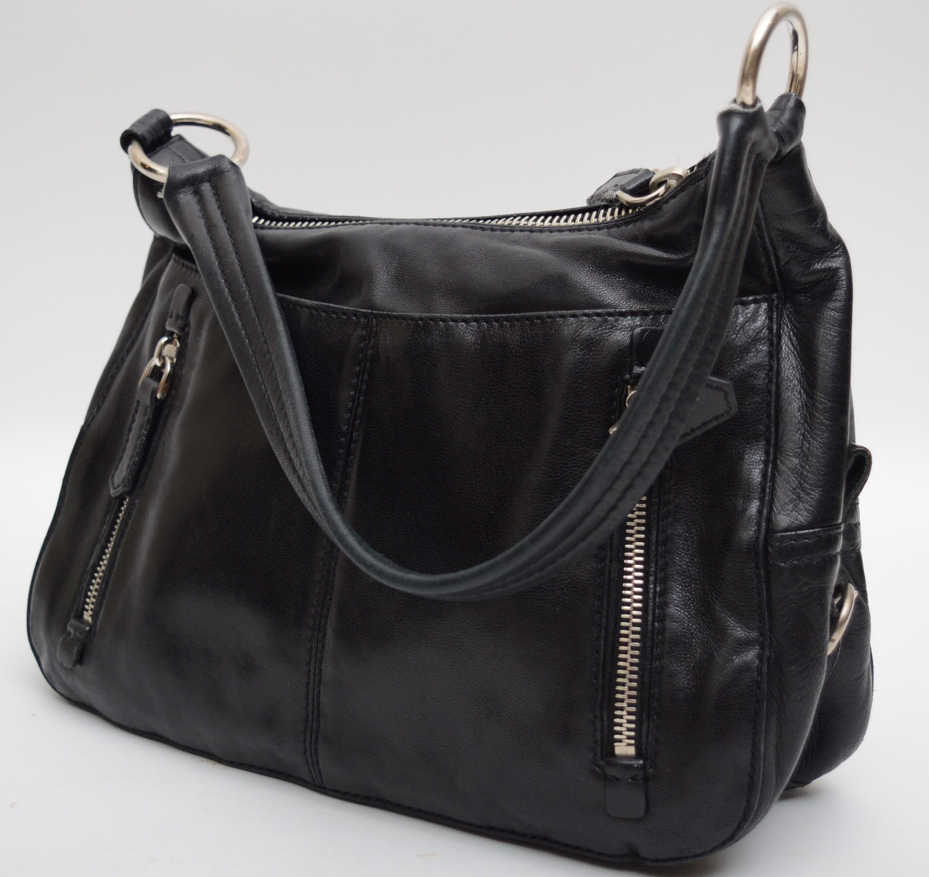 Prada Black Leather Shoulder Bag
