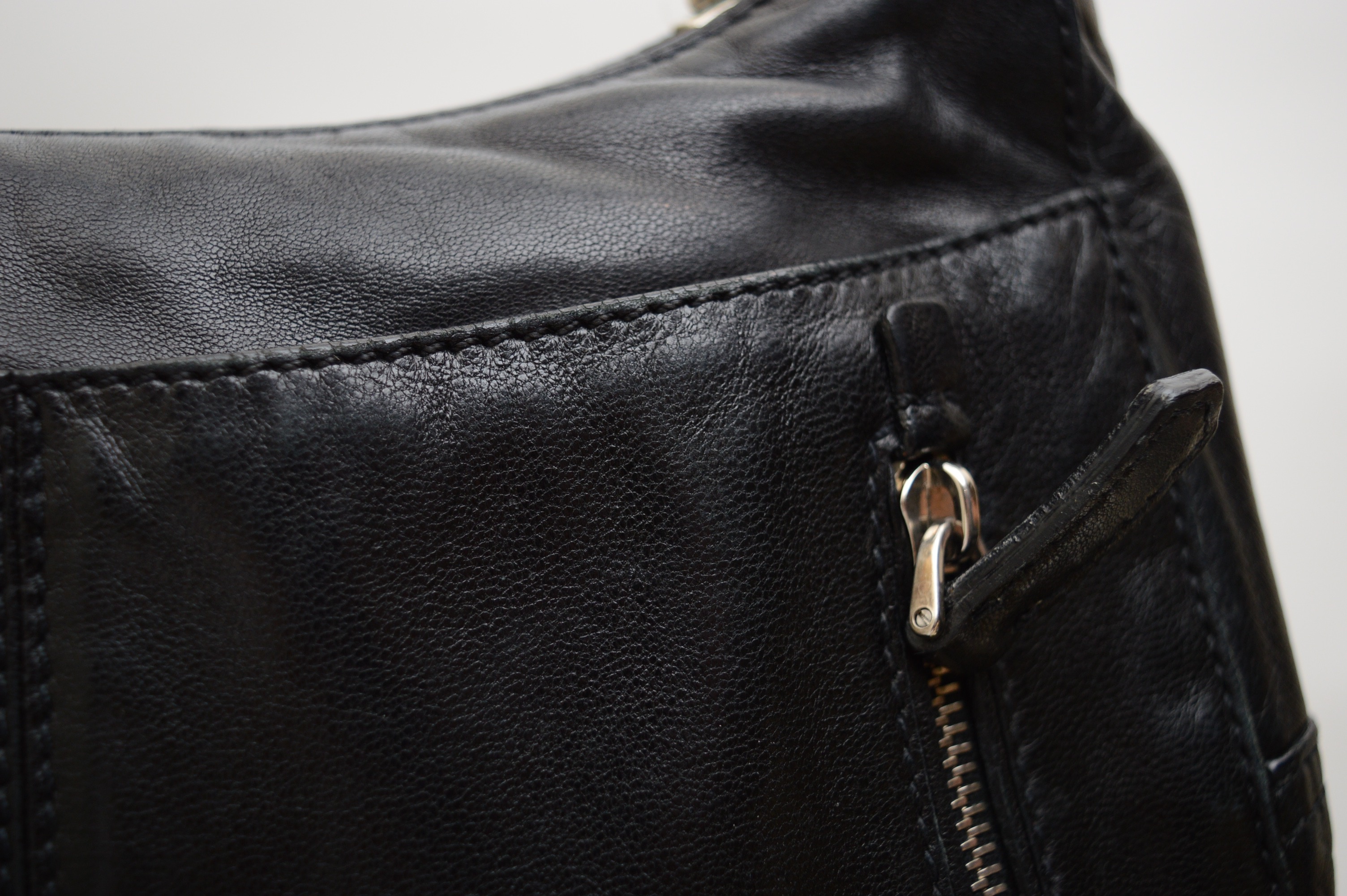 Prada Black Leather Shoulder Bag