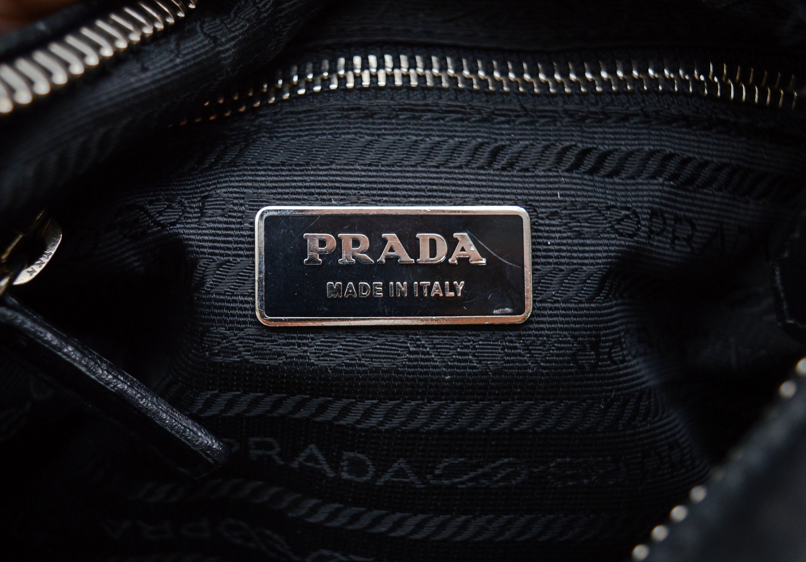 Prada Black Leather Shoulder Bag