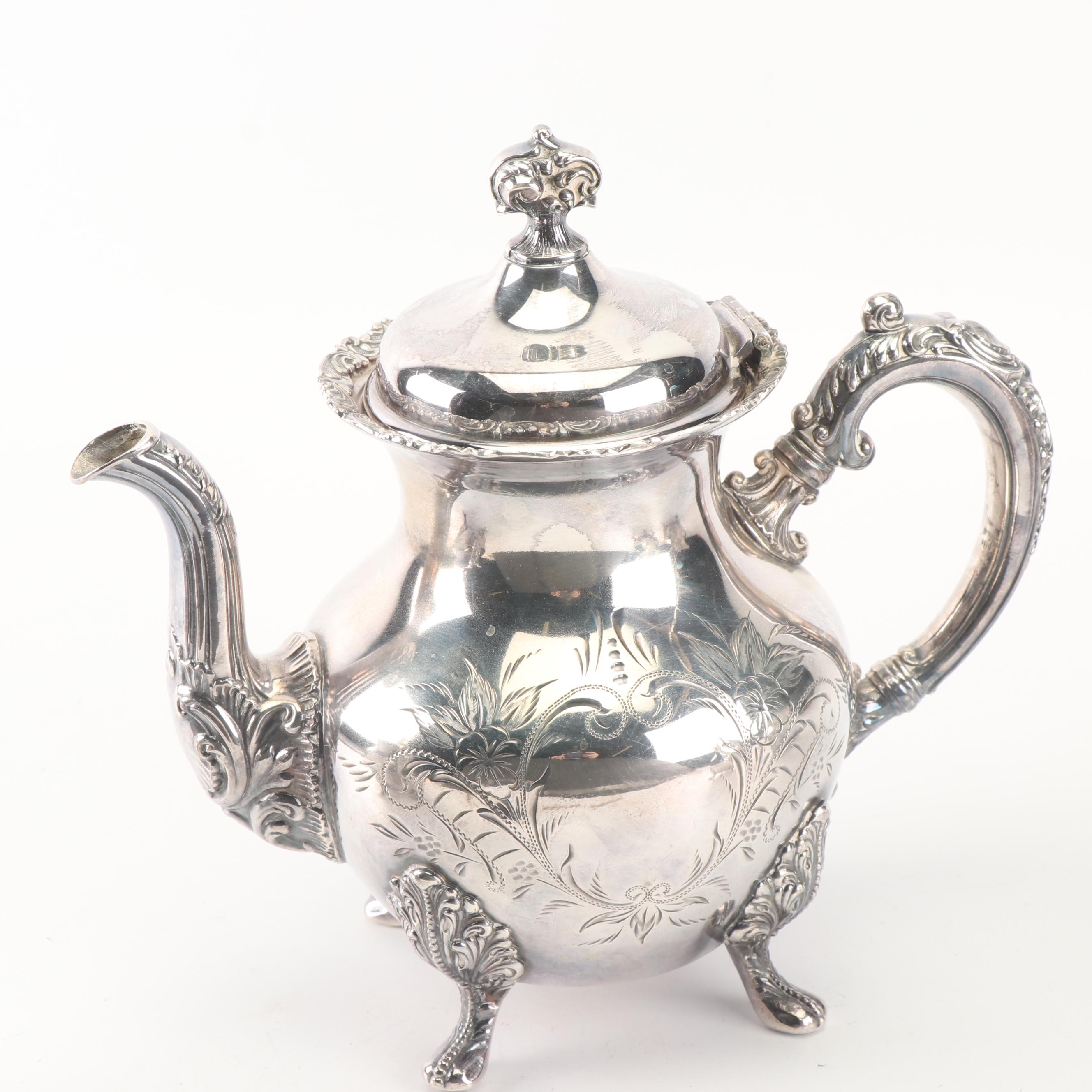 Van Bergh Silver Plate Co. Quadruple Plate Four-Piece Tea Set