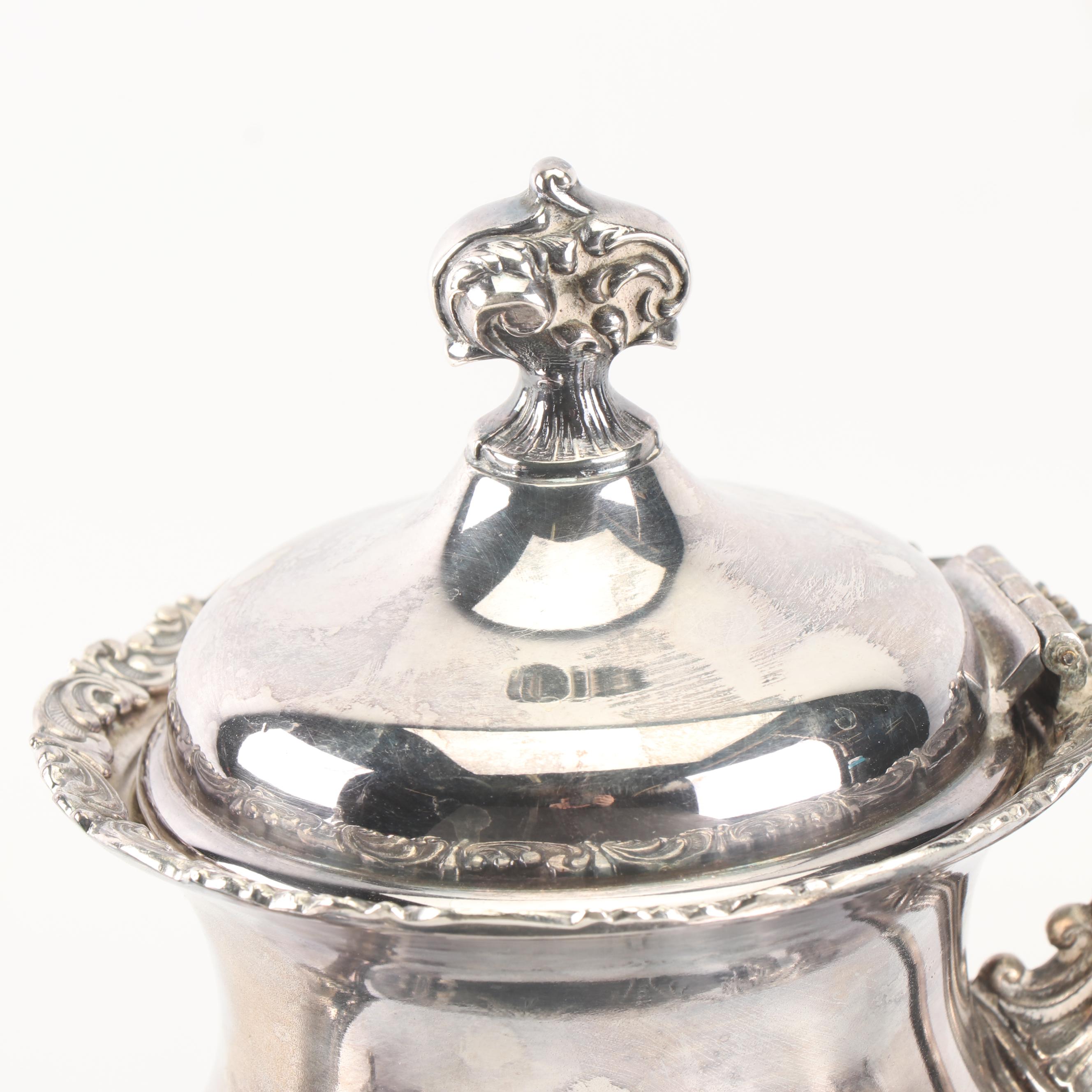 Van Bergh Silver Plate Co. Quadruple Plate Four-Piece Tea Set