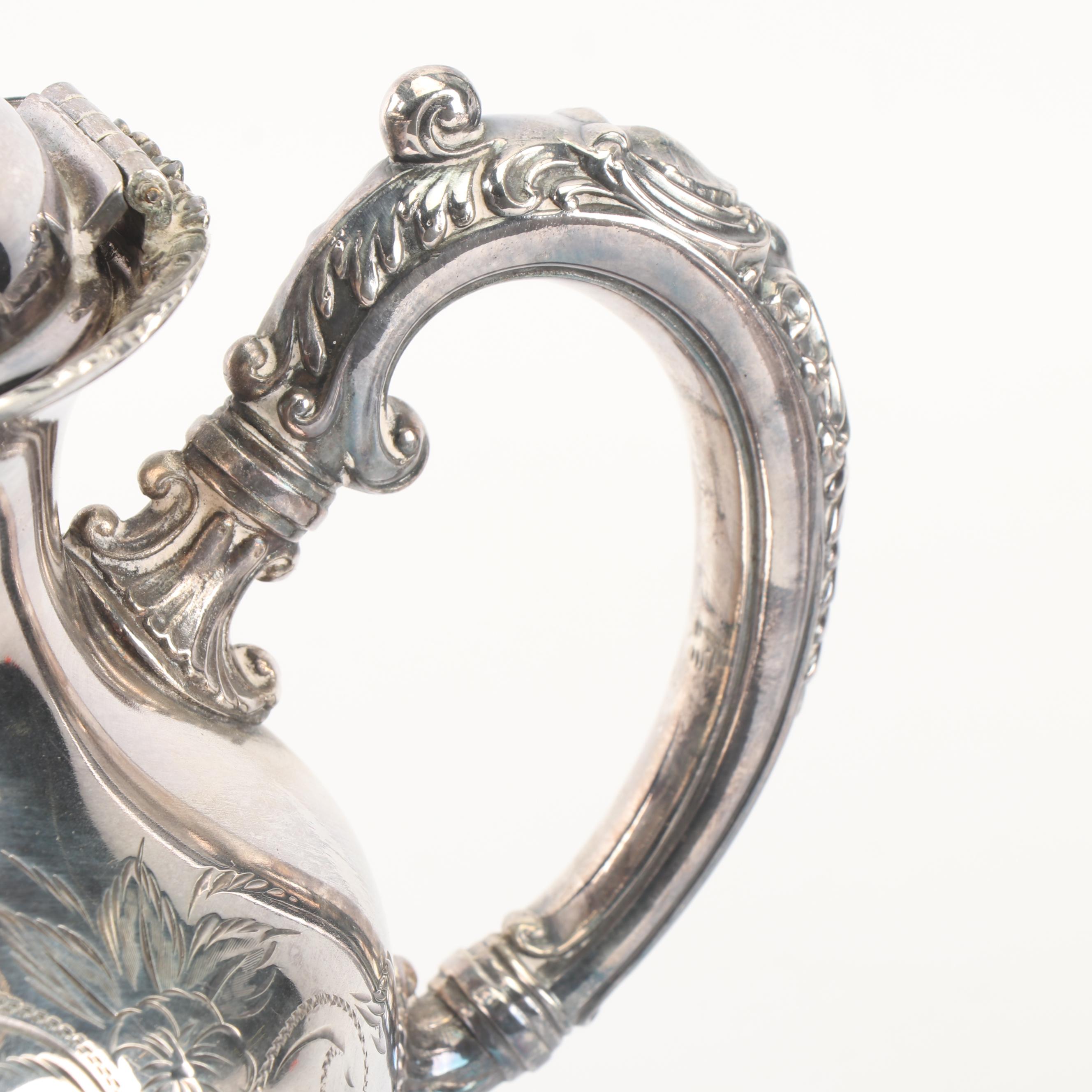 Van Bergh Silver Plate Co. Quadruple Plate Four-Piece Tea Set