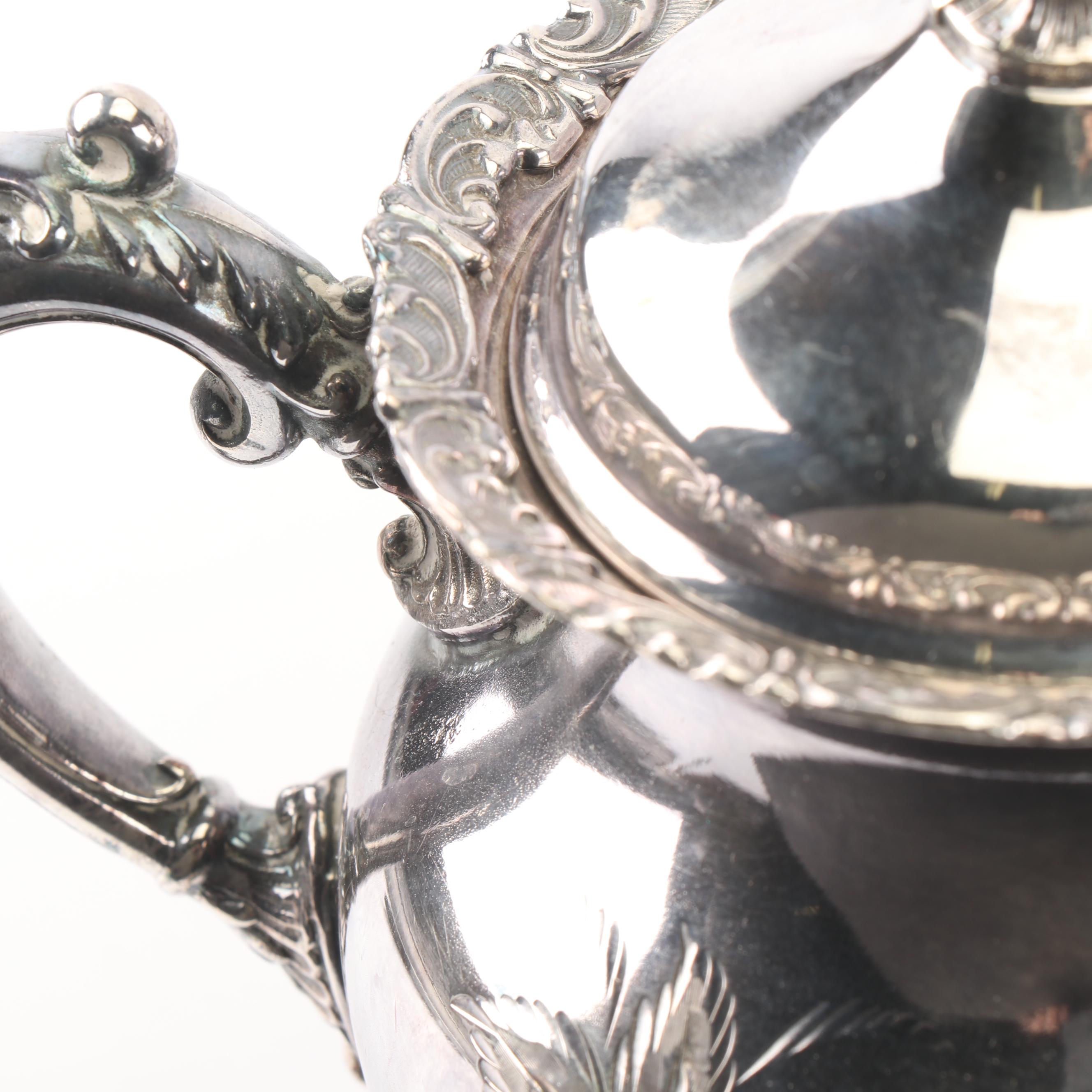 Van Bergh Silver Plate Co. Quadruple Plate Four-Piece Tea Set