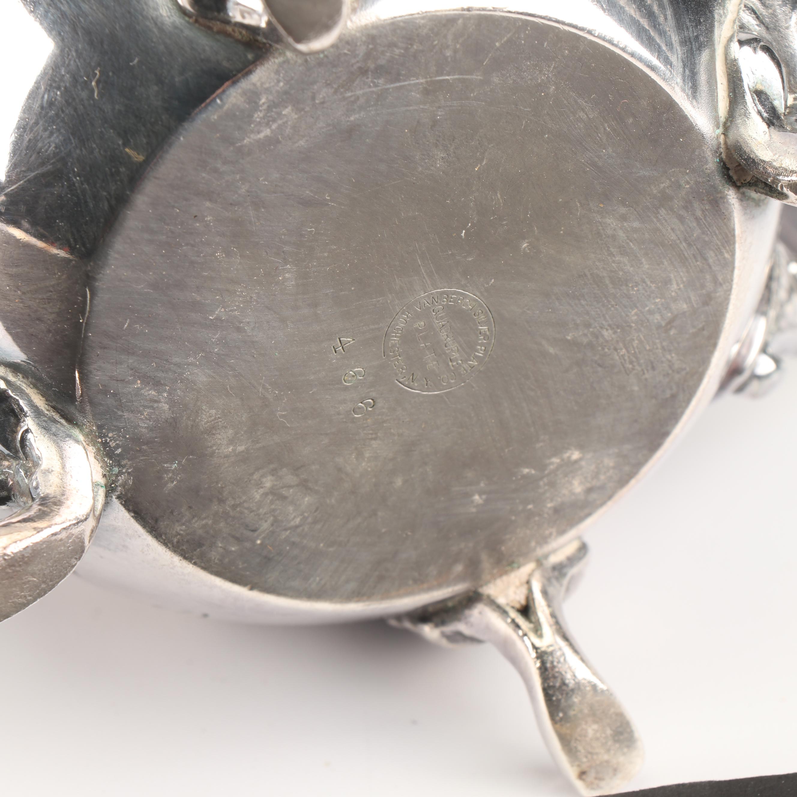 Van Bergh Silver Plate Co. Quadruple Plate Four-Piece Tea Set