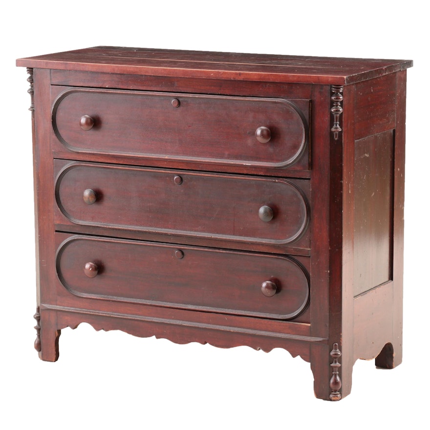 Victorian Mahogany Chest of Drawers, Late 19th Century