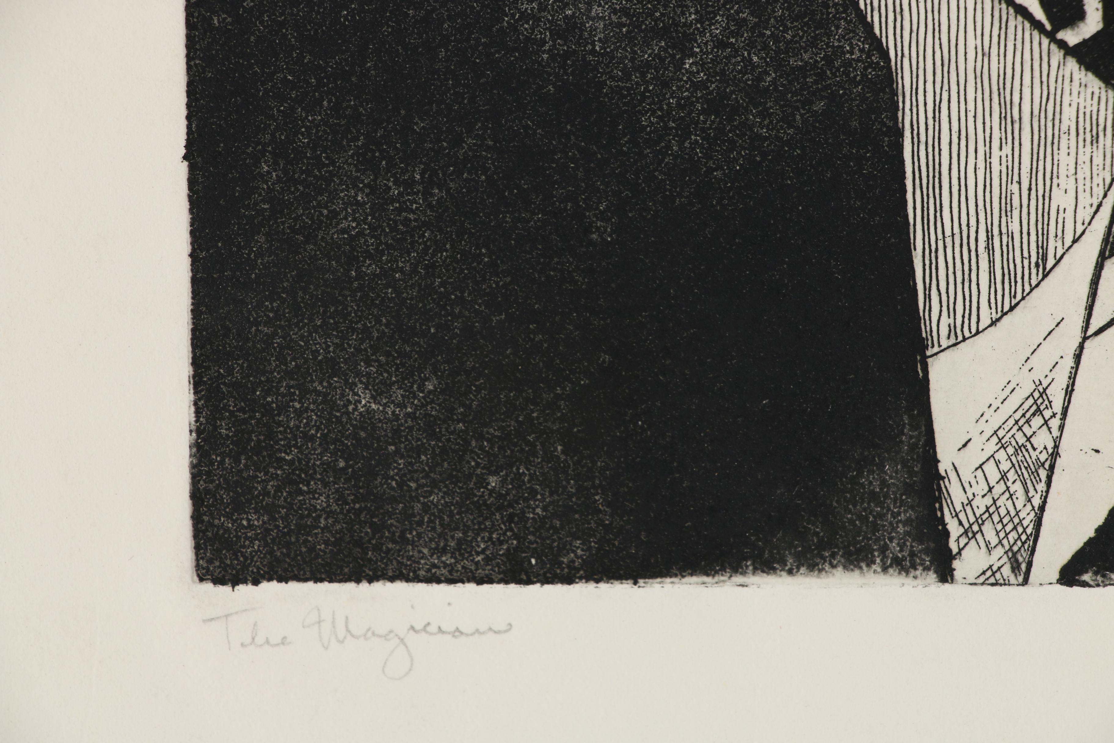 Milton Weiss Etching with Aquatint "The Magician"