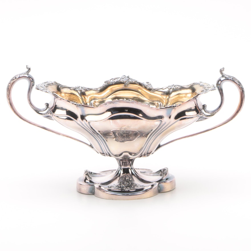 Pairpoint Mfg. Co. Art Nouveau Silver Plate Centerpiece Bowl, Early 20th Century