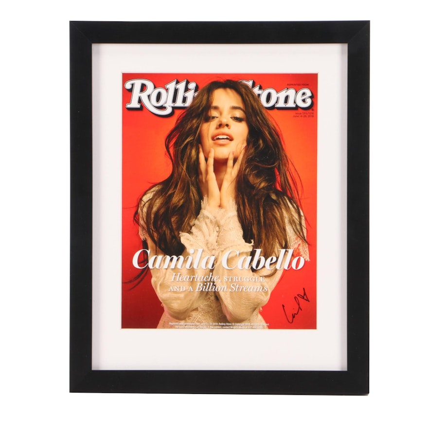 Camila Cabello Signed "Rolling Stone" Replica Cover COA
