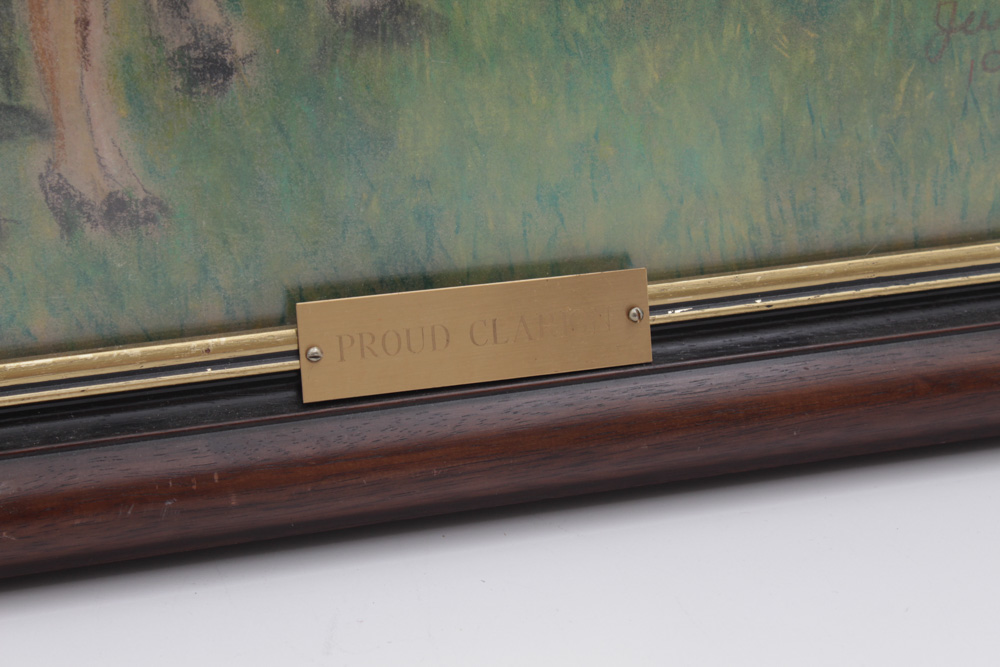 Sam Jurige Oil Pastel Drawing "Proud Clarion"