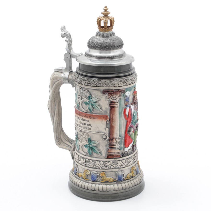 Limited Edition Hand-Painted German Beer Stein