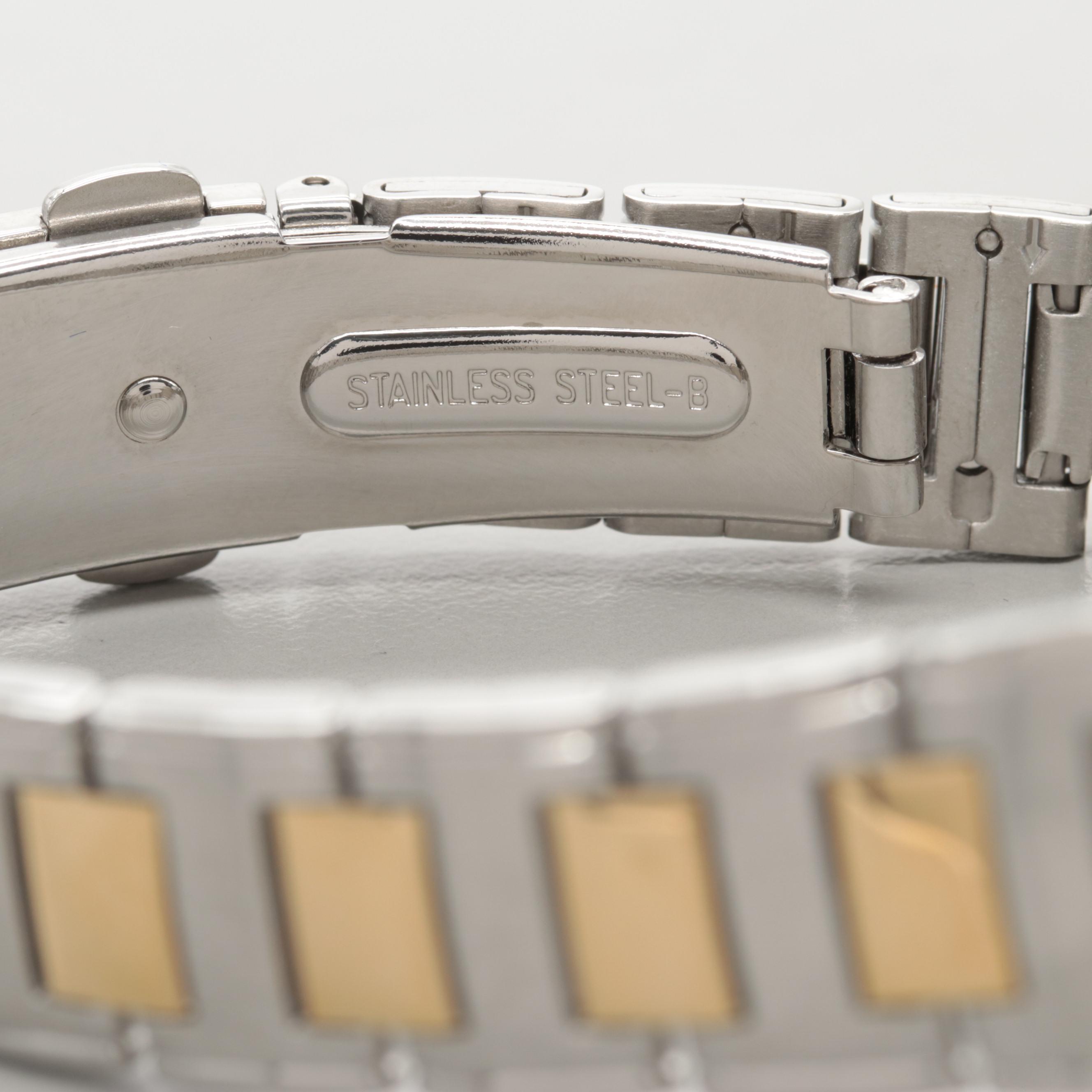 Seiko Model SRZ58PI Two-Tone Quartz Watch