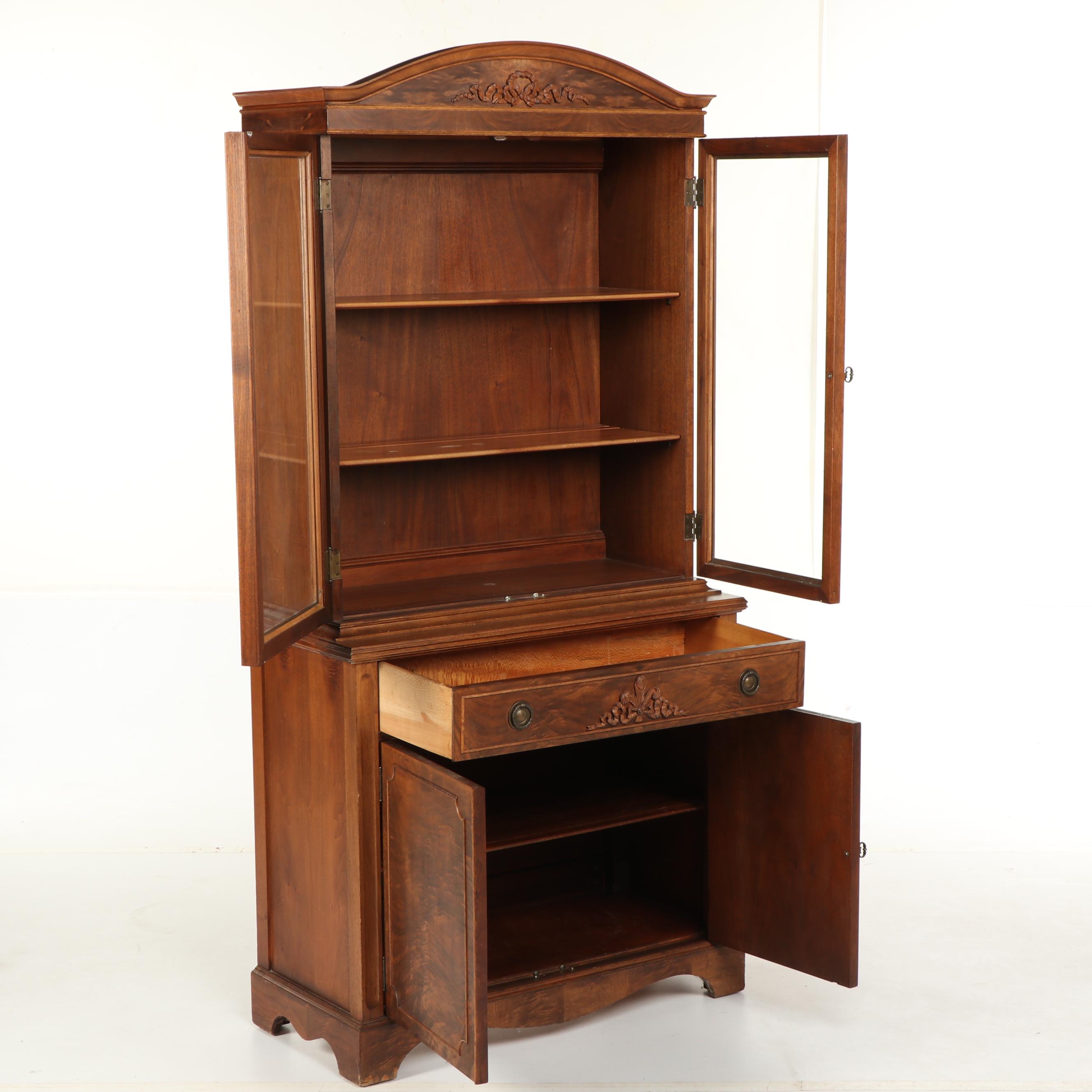 George III Style Mahogany Cabinet by John M. Smyth Company, Late 20th Century