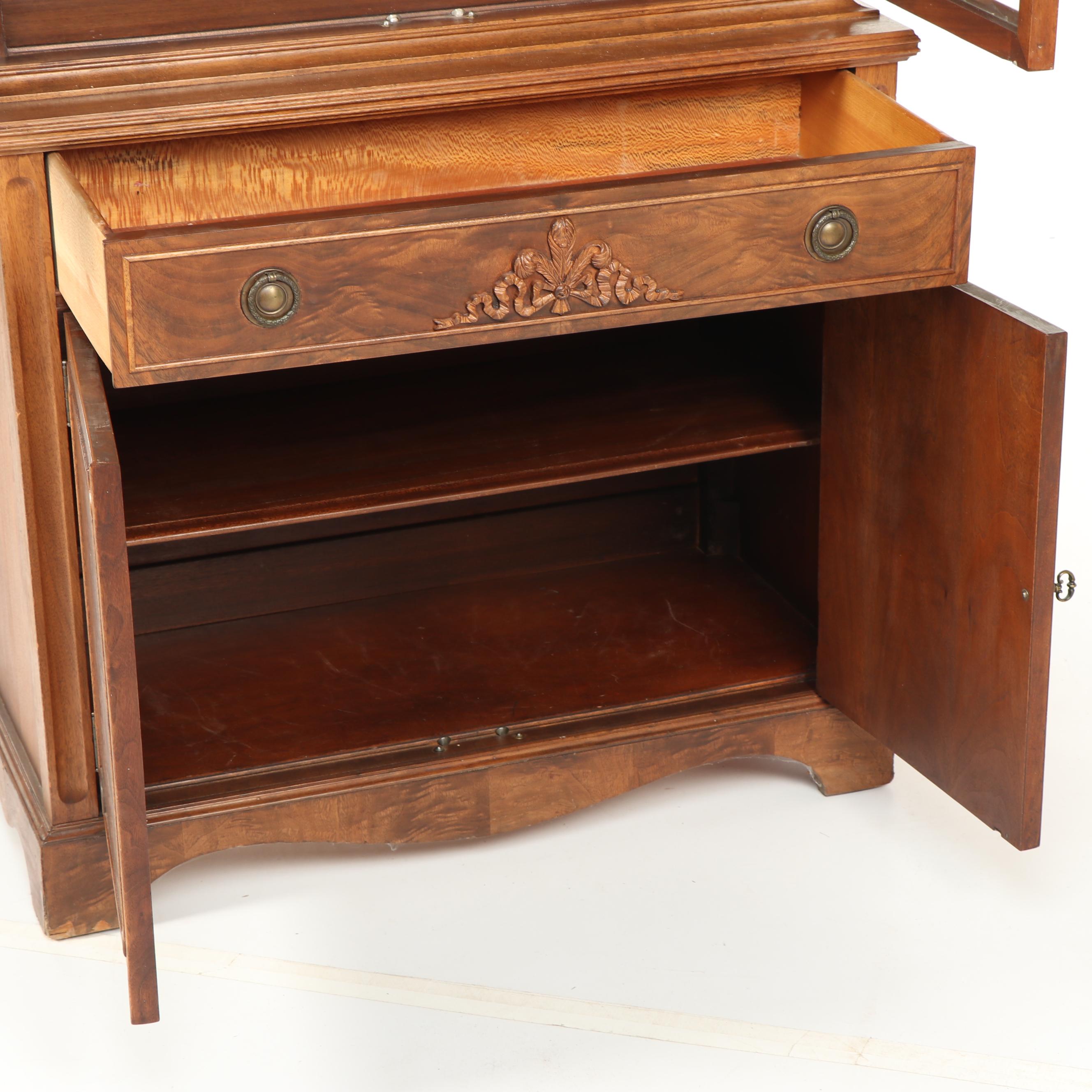 George III Style Mahogany Cabinet by John M. Smyth Company, Late 20th Century