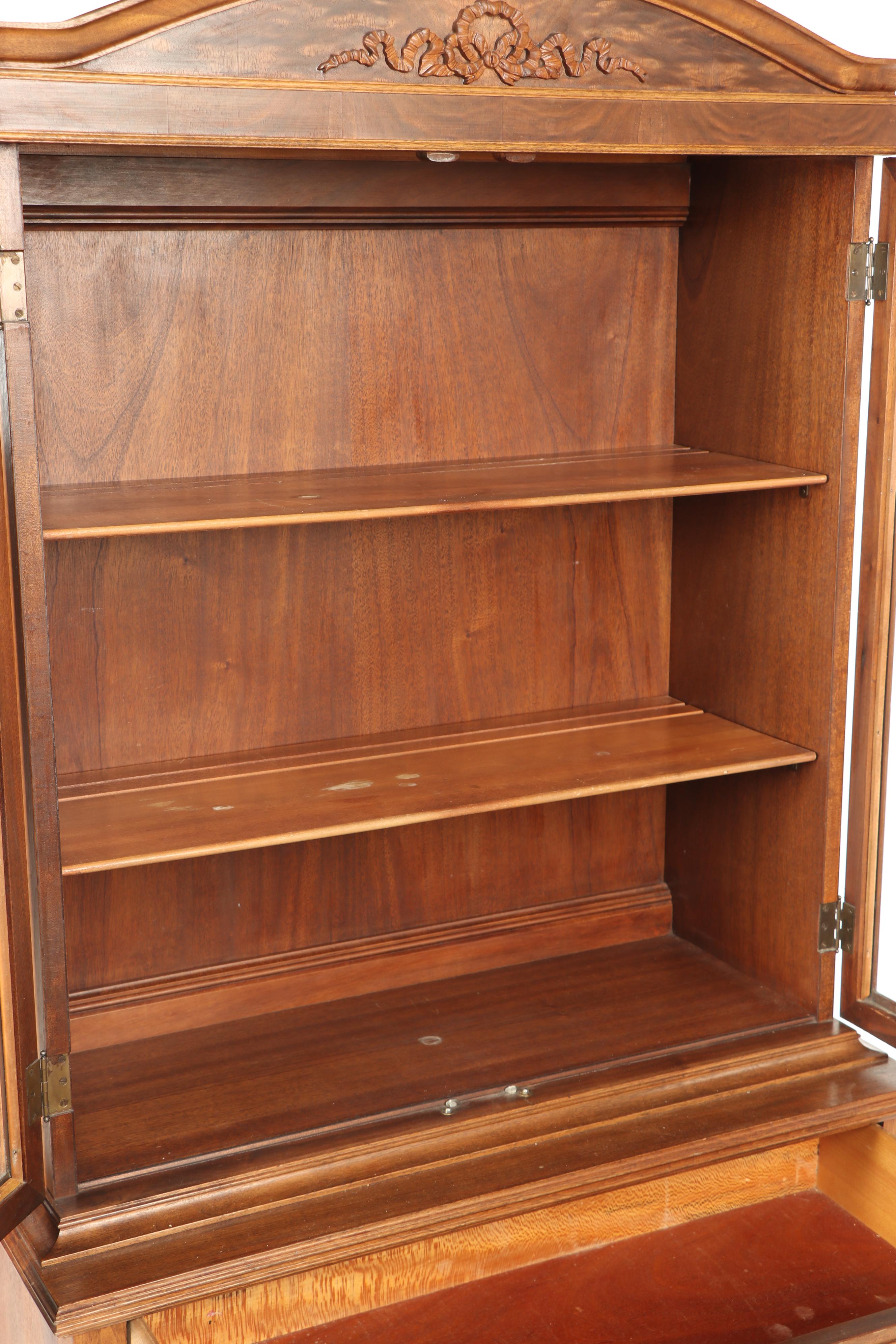 George III Style Mahogany Cabinet by John M. Smyth Company, Late 20th Century