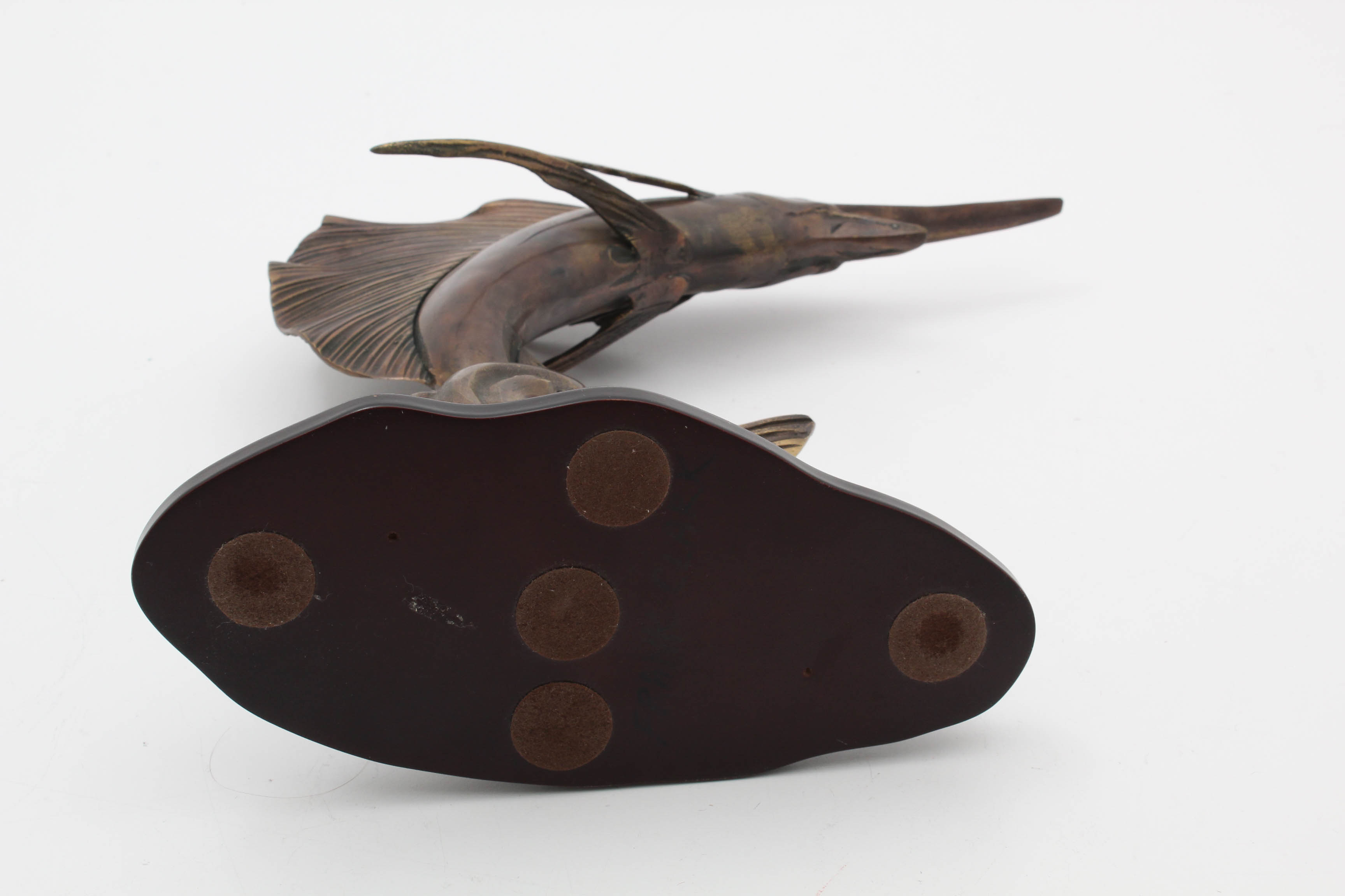 Frank Clark Brass Sailfish Sculpture