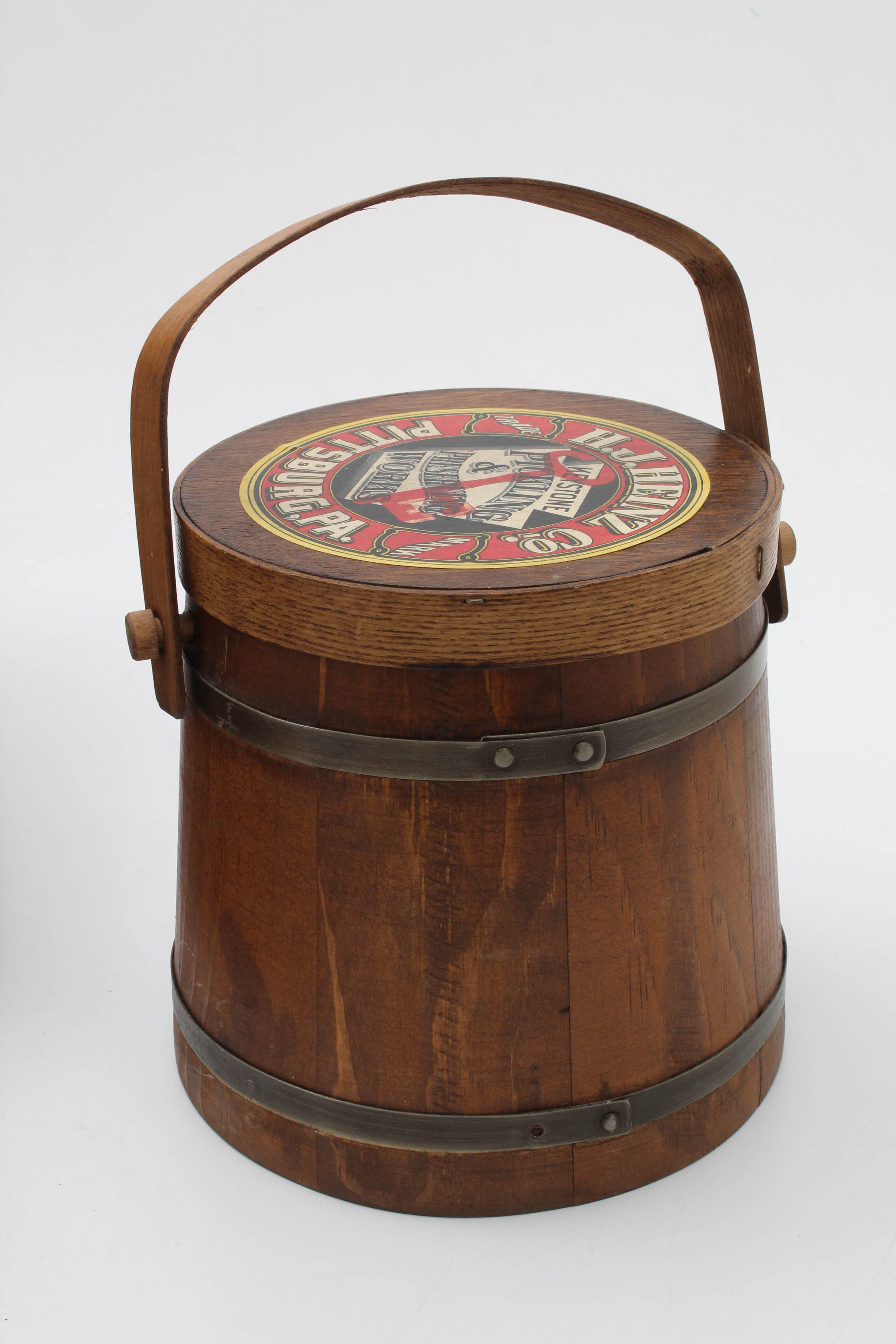 Vintage Wooden Pail and Chest